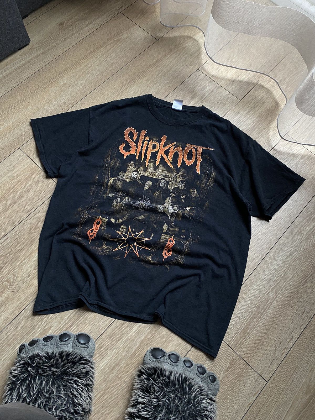 Slipknot × Vintage 🎸SLIPKNOT 00’S ROCK BAND TEE Size US XL / EU 56 / 4 - 1 Thumbnail