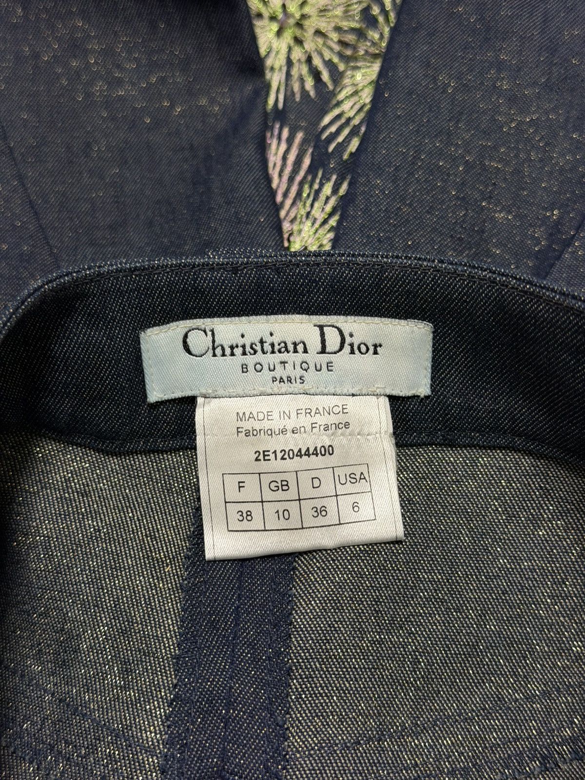 Dior CHRISTIAN DIOR S/S 2002 Fireworks Beaded Flared Denim Pants Size 27" / US 4 / IT 40 - 9 Thumbnail