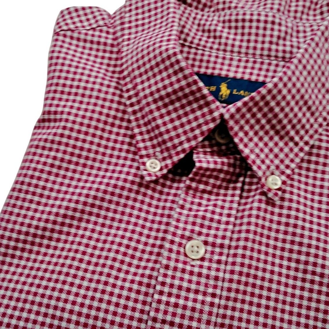 Ralph Lauren Ralph Lauren Slim Fit Red Check Button Down Shirt Pony Size US XXL / EU 58 / 5 - 1 Thumbnail