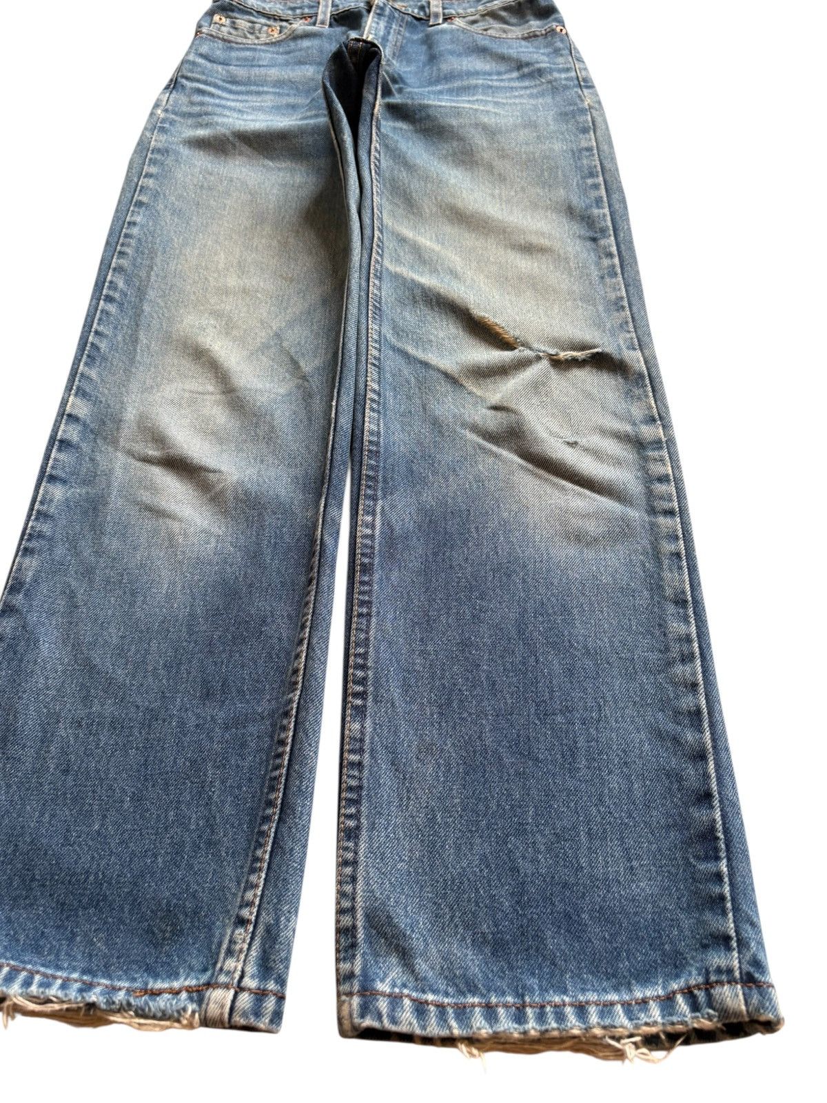 LVC × Levi's × Levi's Vintage Clothing Vintage 90s Levis 510 Mud Wash Distressed Ripped Jeans Size US 28 / EU 44 - 7 Thumbnail