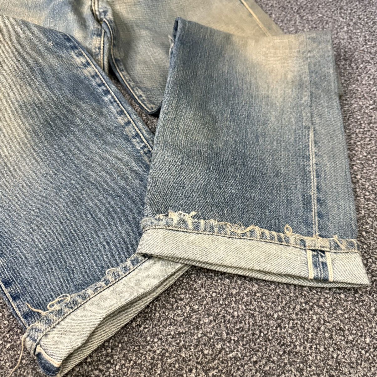 Levi's Vintage Clothing Levis E 503BXX 1992 Distressed Mud Selvedge 1970 Aging Denim Size US 30 / EU 46 - 5 Thumbnail