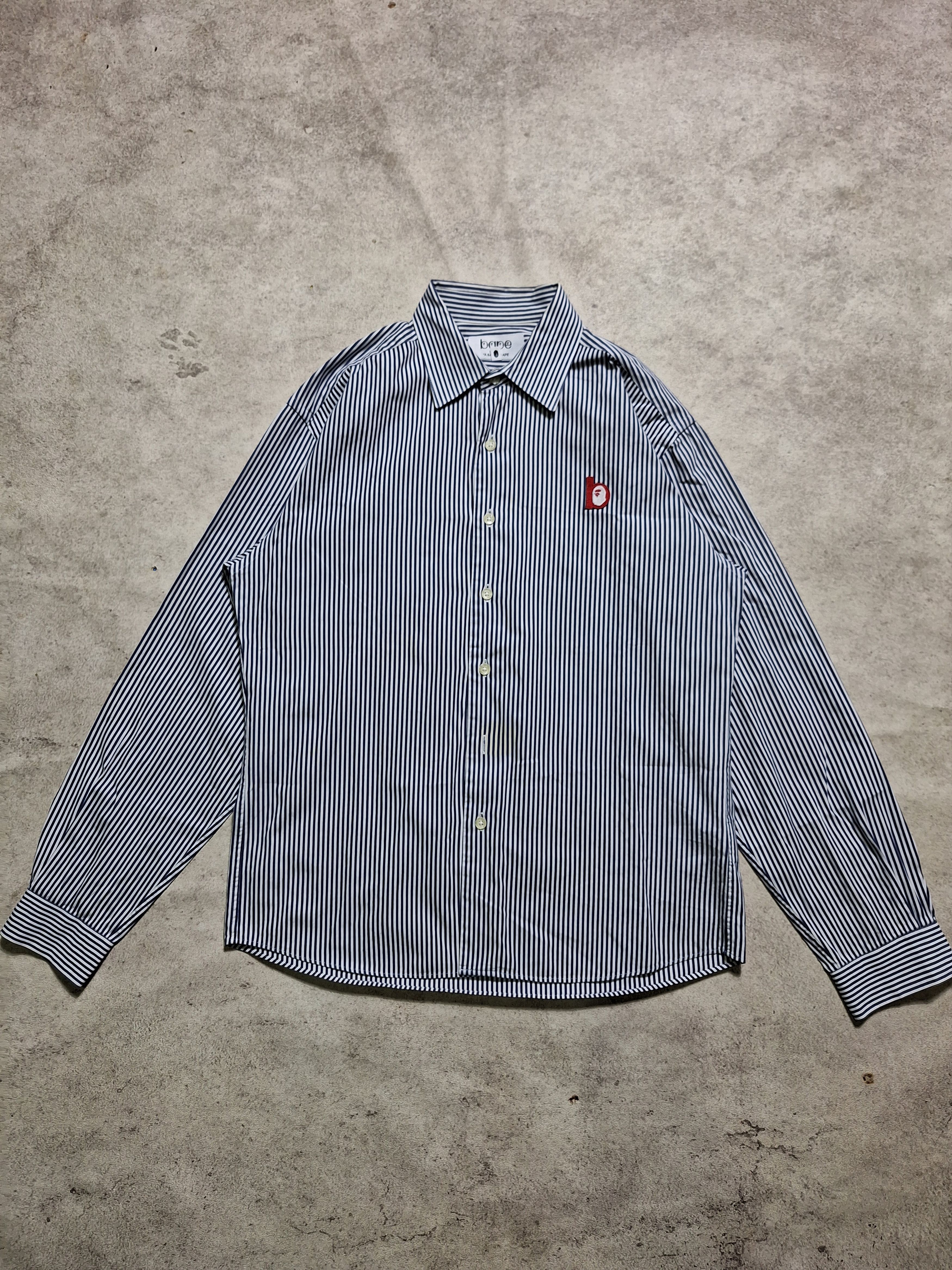 Bape B Stripe Shirt Size US M / EU 48-50 / 2 - 1 Thumbnail