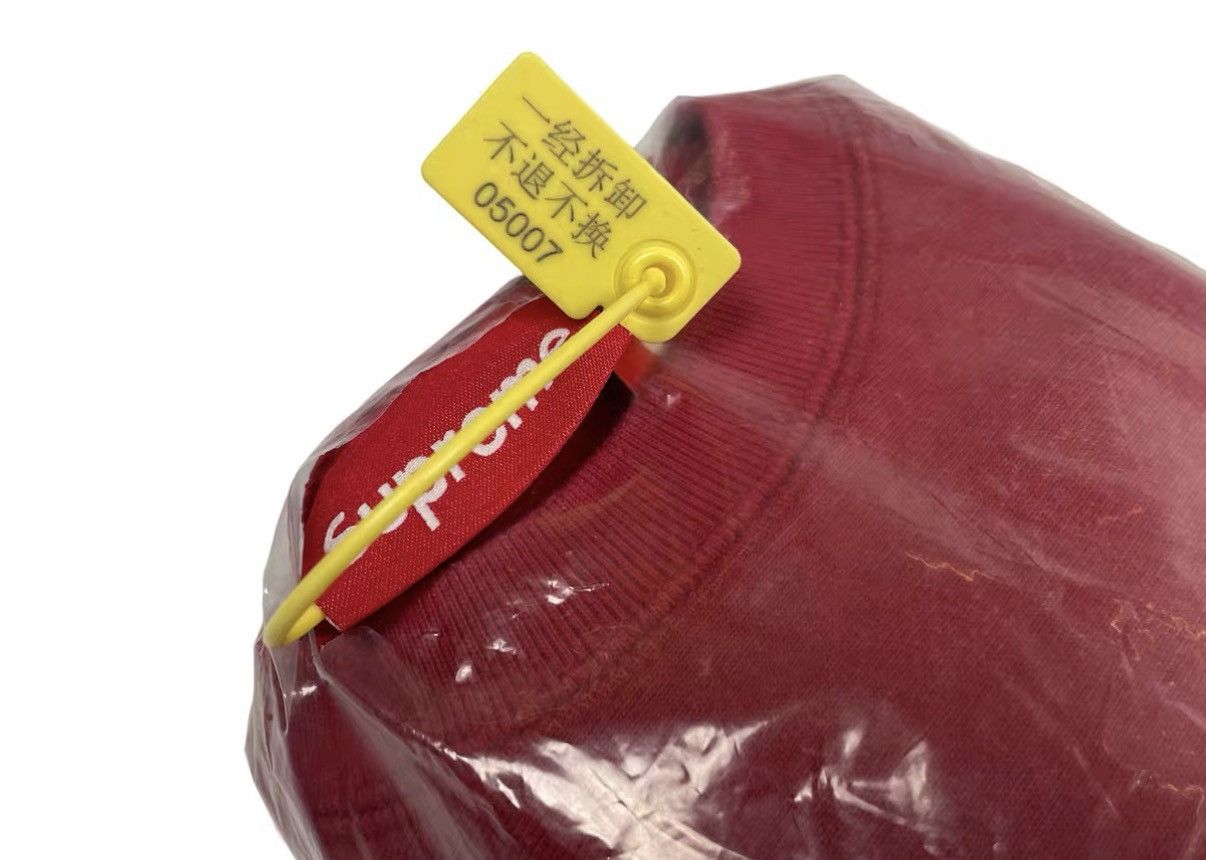 Supreme Supreme SS25 Washed Box Logo Crewneck Red J31 Size US L / EU 52-54 / 3 - 2 Thumbnail