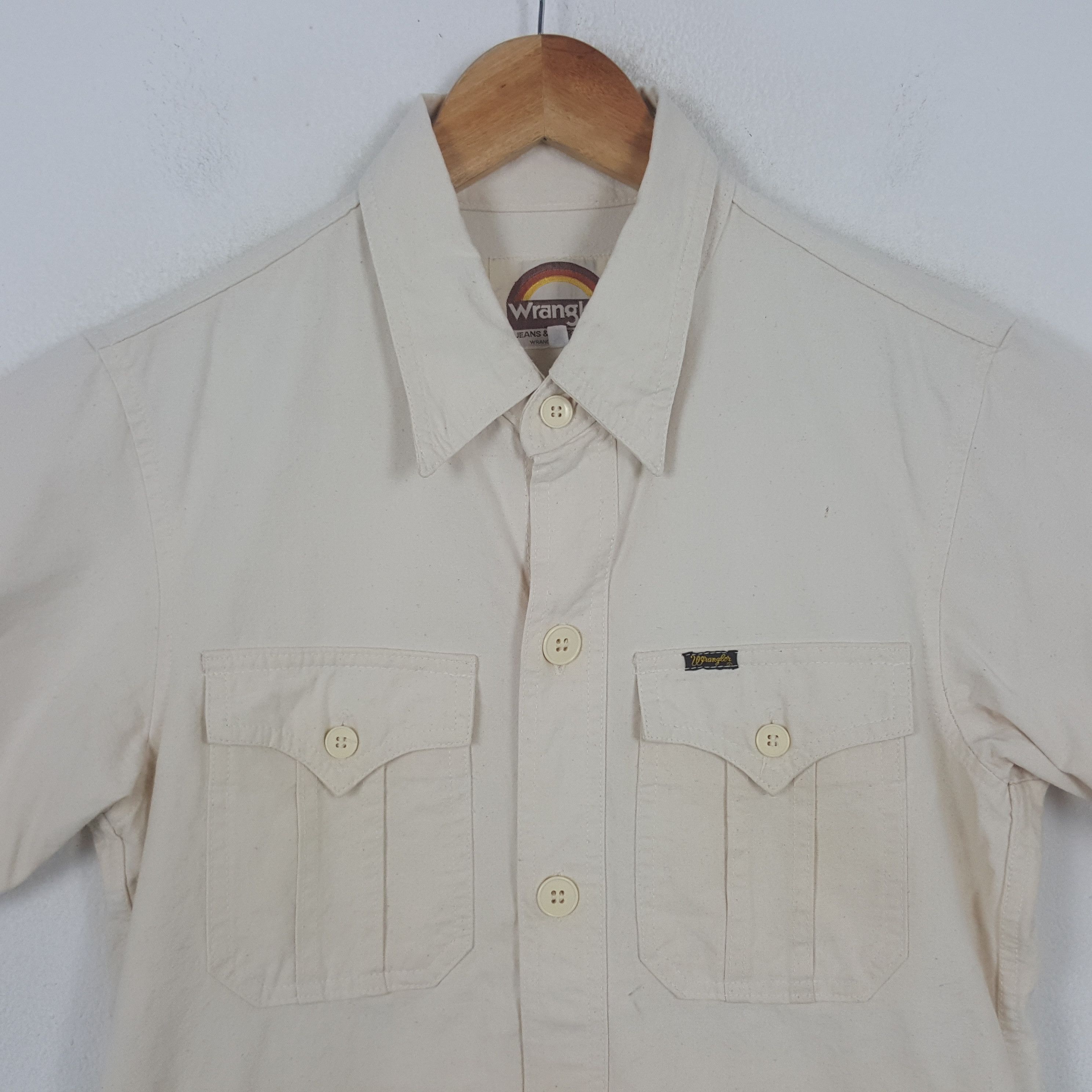 Wrangler Vintage Wrangler Japanese Work Shirt Button Up RR14 Size US M / EU 48-50 / 2 - 2 Thumbnail