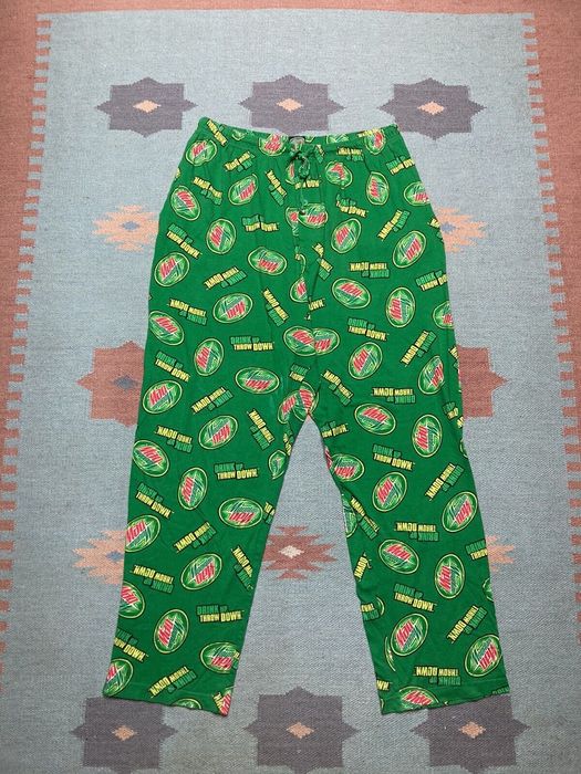 Mountain Dew Mountain Dew pajama pants mtn dew soda large pockets