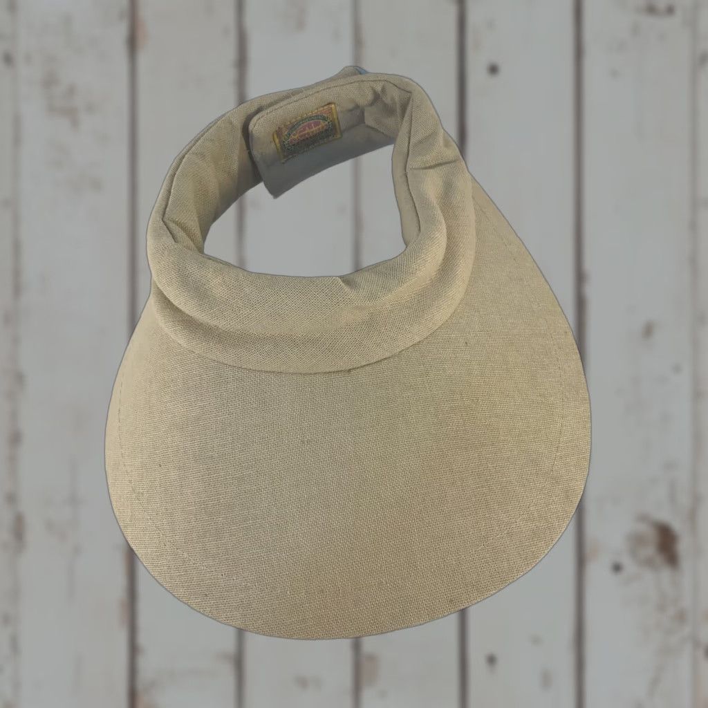 Vintage Scala Handcrafted Beige Wide Brim Sun Hat Adjustable Lightweight Womens Size ONE SIZE - 1 Thumbnail