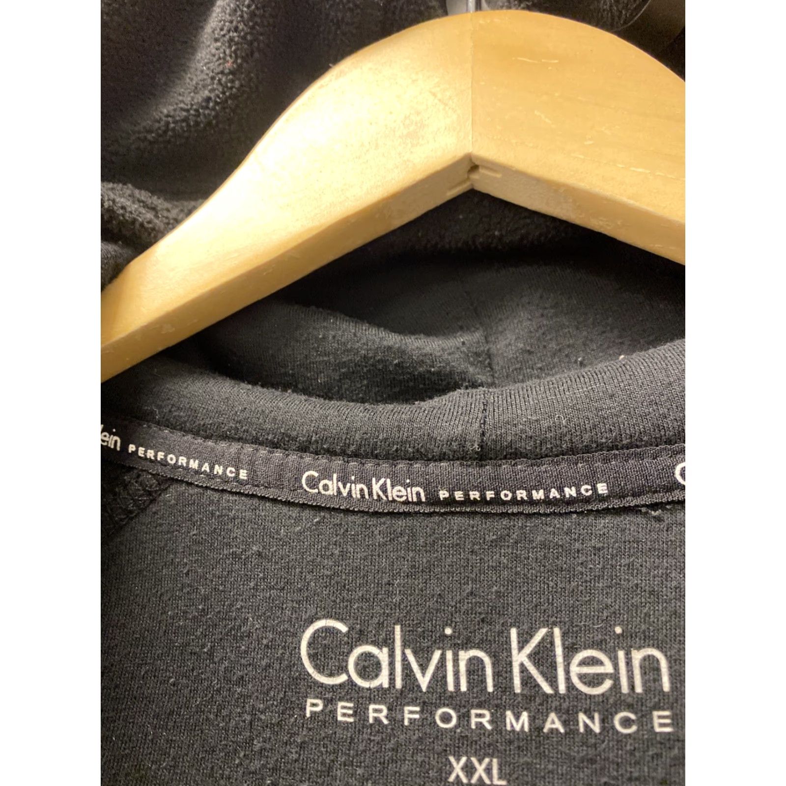 Calvin Klein Calvin Klein Fleece Jacket Hoodie Women XL Black Full Zip with Logo Pockets Activewear Size XL / US 12-14 / IT 48-50 - 5 Thumbnail