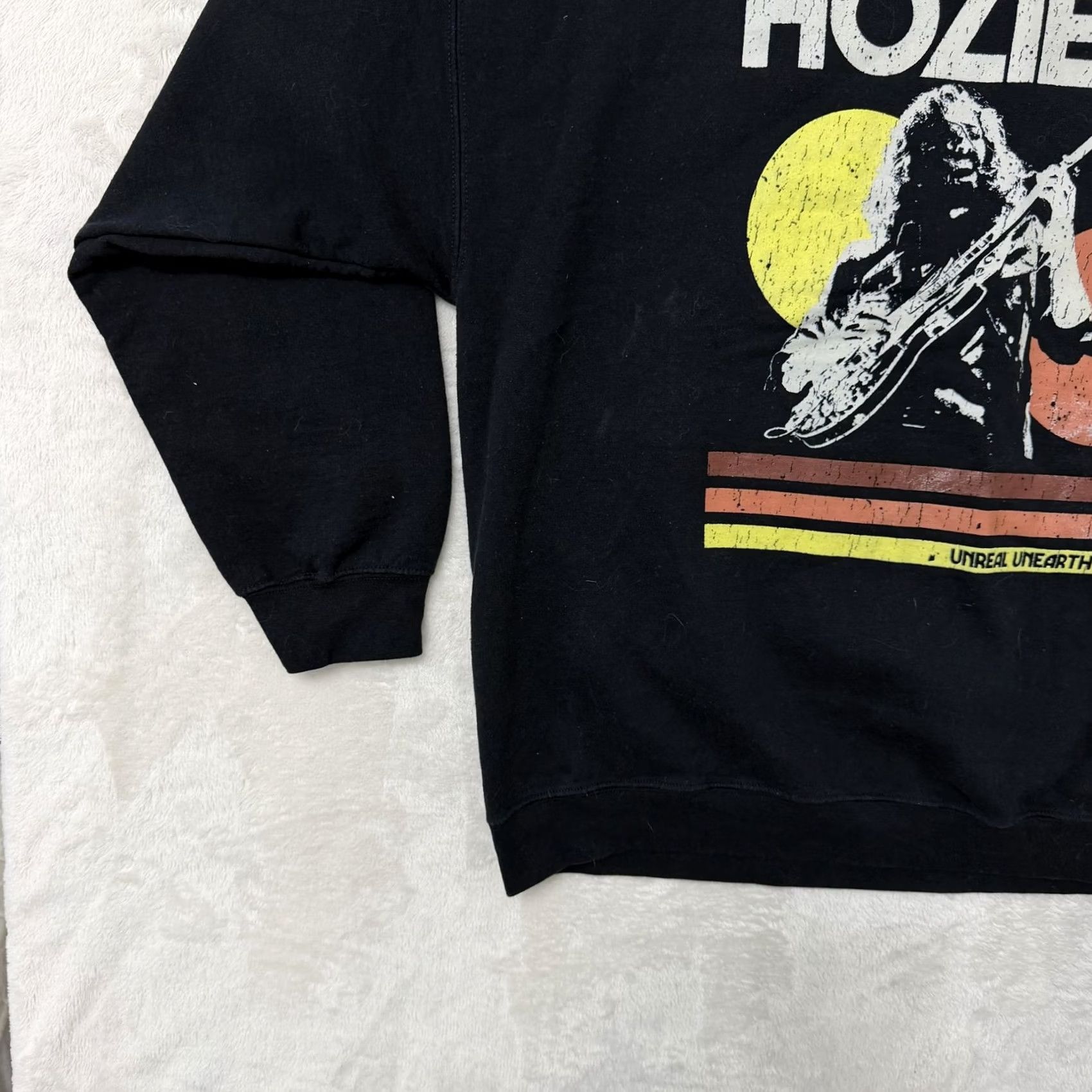 Vintage Hozier Sweatshirt Mens 2XL Black Fleece Crewneck Unreal Unearth Tour 2024 Size US XXL / EU 58 / 5 - 7 Thumbnail