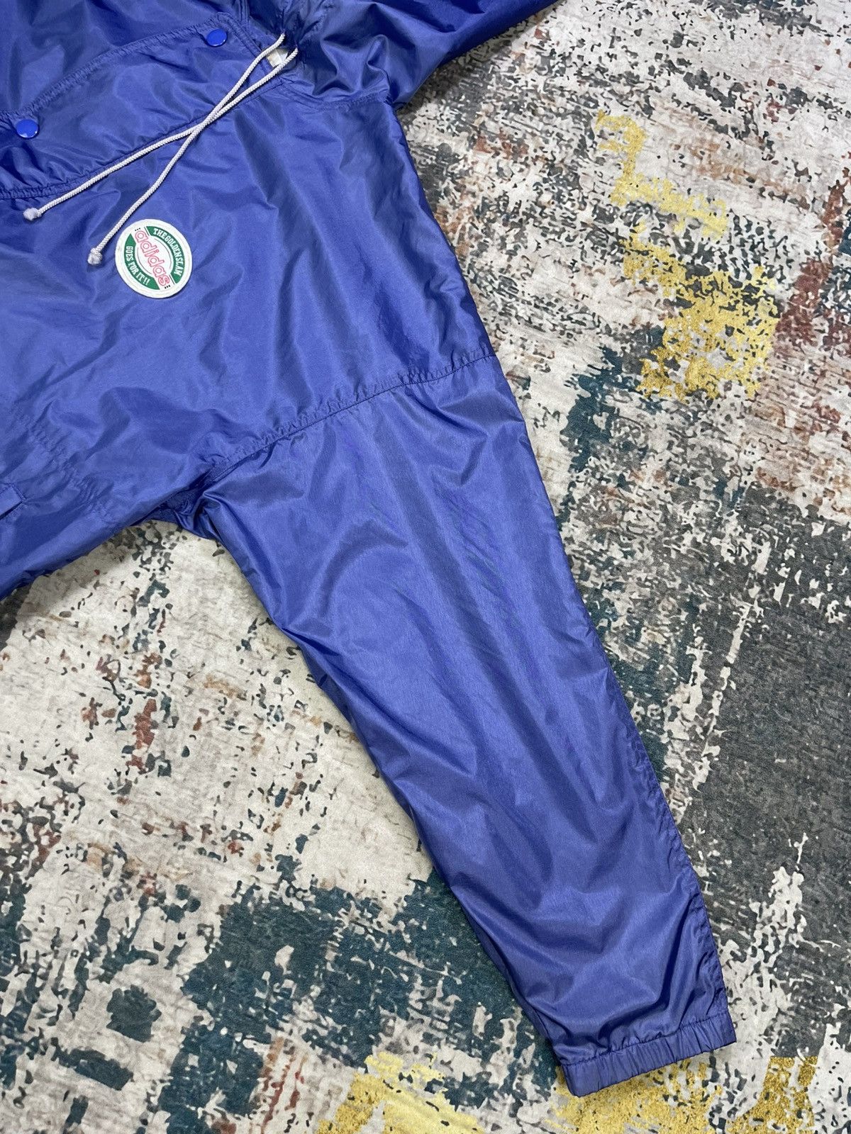 Adidas Vtg Adidas The Golden Slam Long Hooded Coach Jacket Size US L / EU 52-54 / 3 - 11 Thumbnail