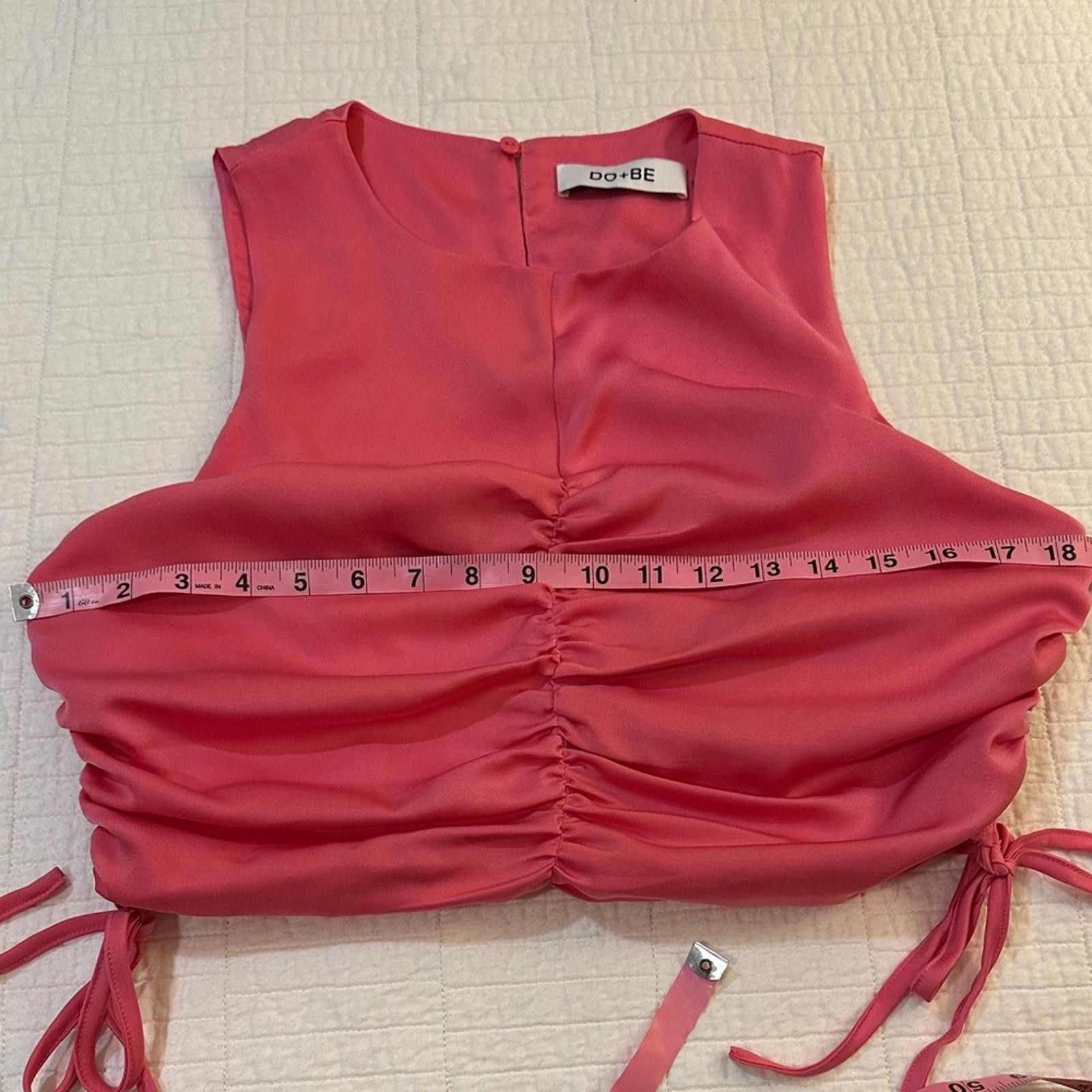 Other Do + Be Large Pink Ruched Women's Top Size L / US 10 / IT 46 - 6 Thumbnail