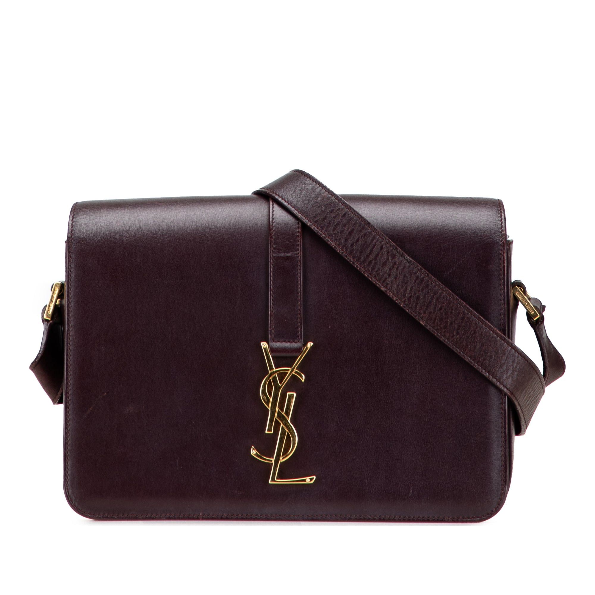 Saint Laurent Paris Medium Leather Monogram Universite Bag Size ONE SIZE - 1 Thumbnail