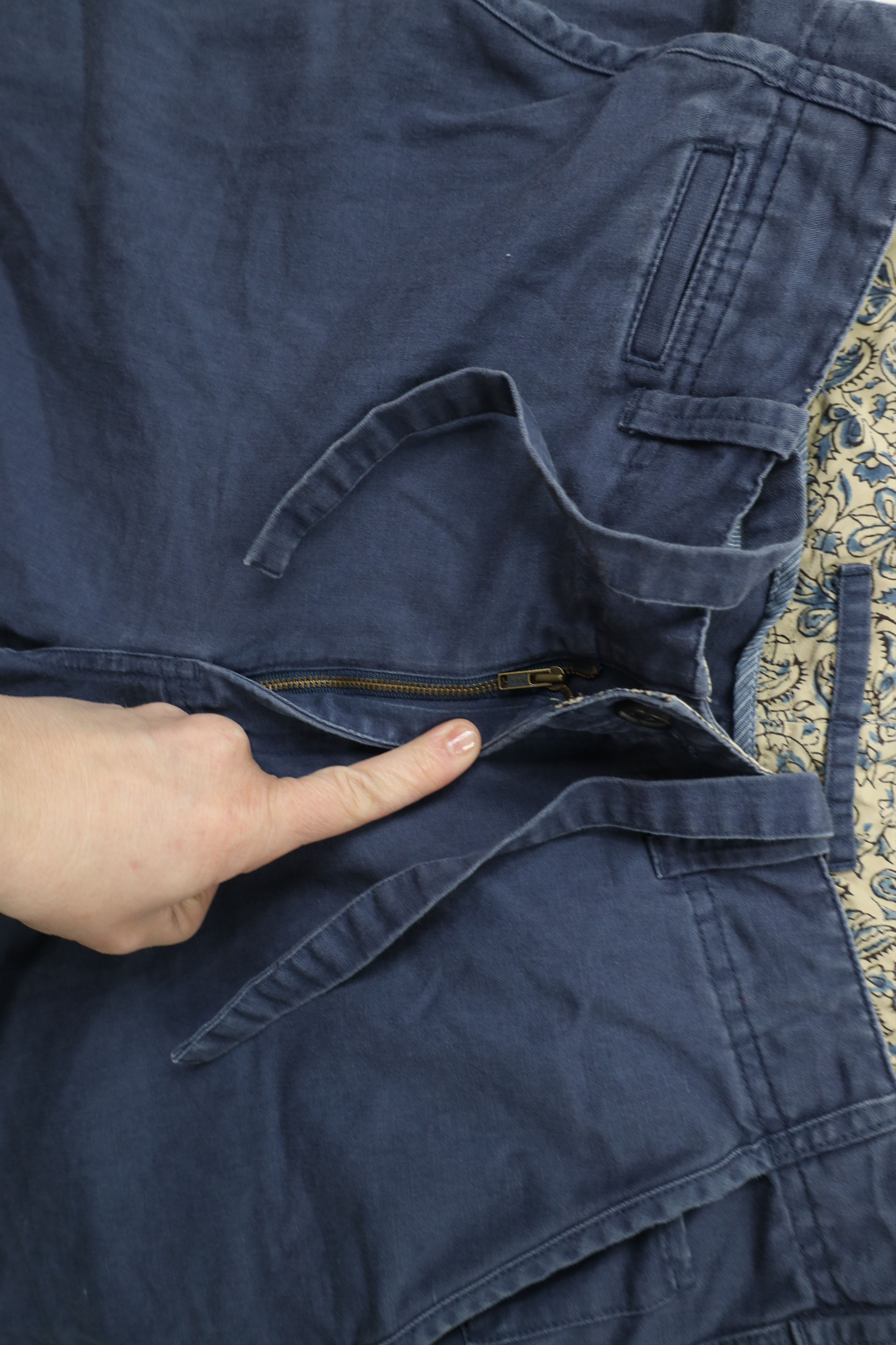 Brooks Brothers × Vintage Brooks Brothers Linen Blend Chinos Beach Harem Pants Blue Size US 34 / EU 50 - 6 Thumbnail