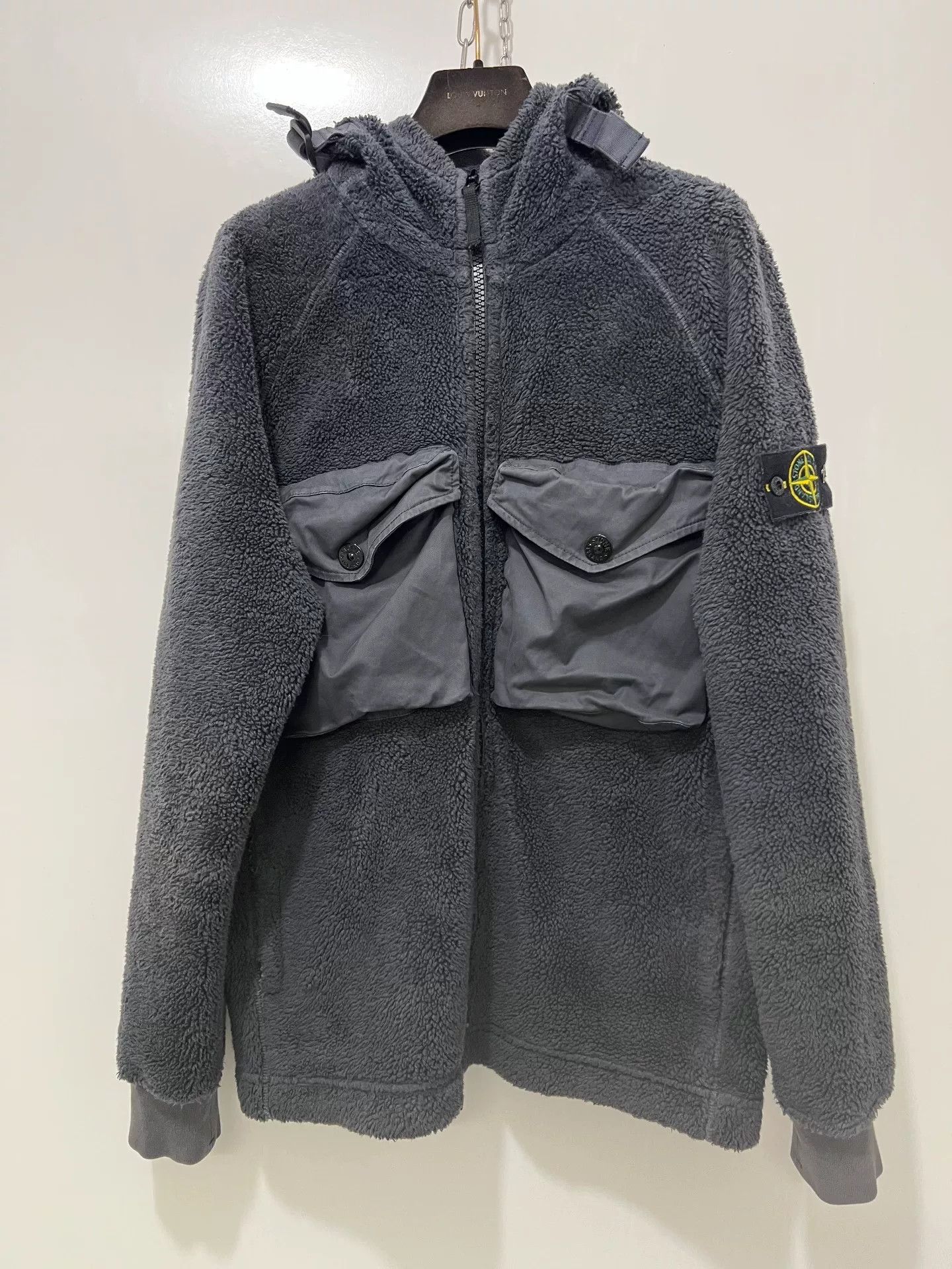 Stone Island Stone Island Men's Hooded Fleece Jacket Size US M / EU 48-50 / 2 - 1 Thumbnail