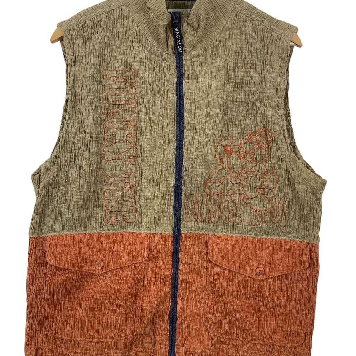 Vintage Vintage MAGIXSON CITY CLUB Funky Time Cartoon Vest Jacket Size L / US 10 / IT 46 - 6 Thumbnail