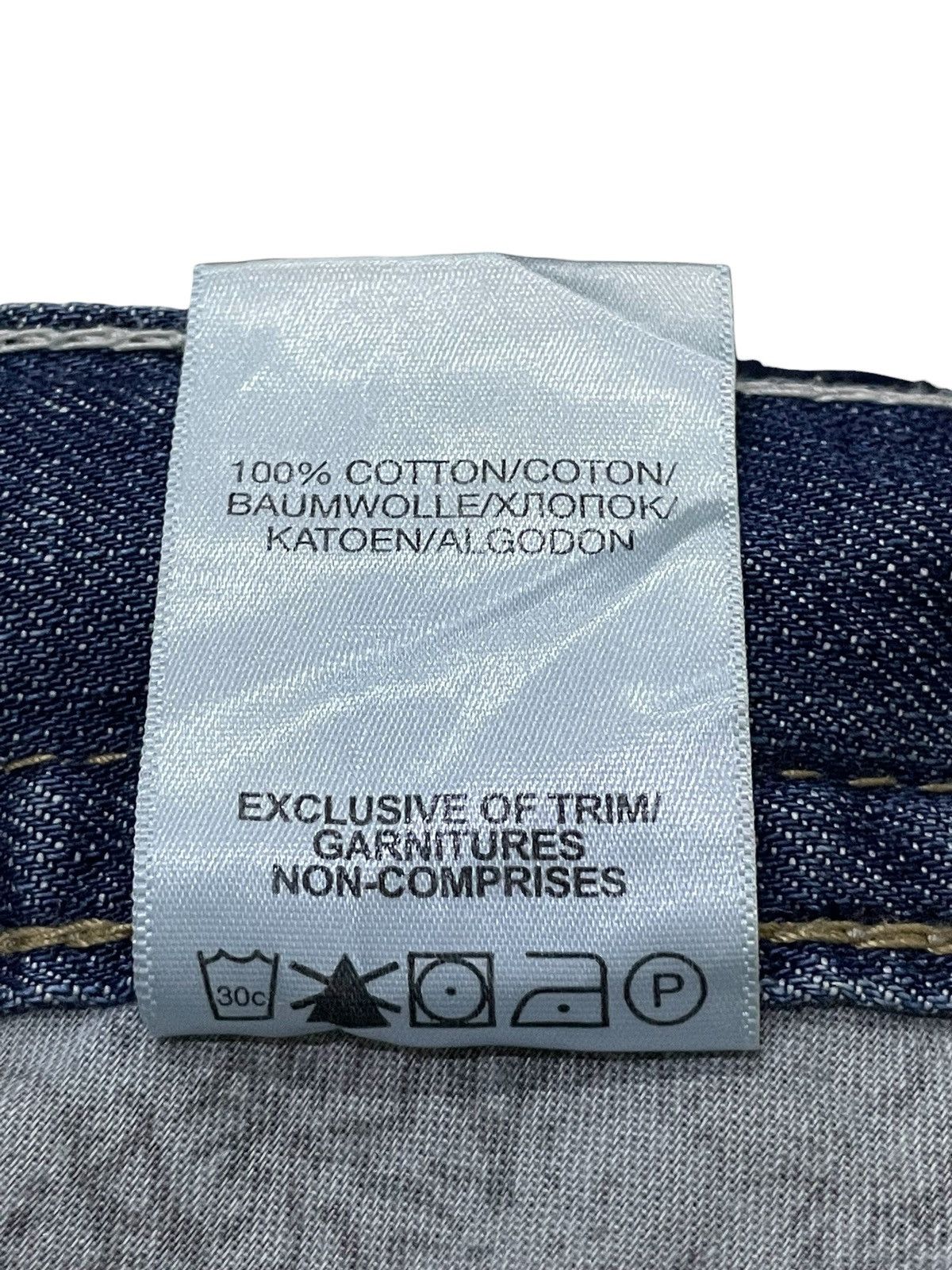 Japanese Brand × semanticdesign Silver Heavy Stitched Loose Straight Baggy Jeans Size US 32 / EU 48 - 23 Thumbnail