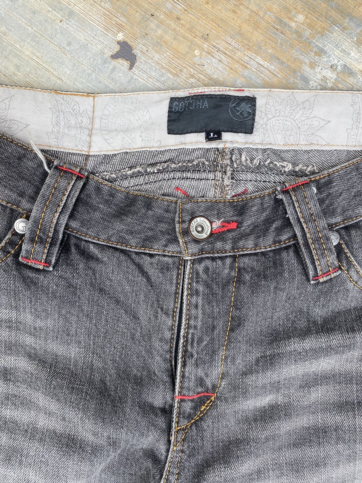 Gotcha Gotcha Surf Stonewash Denim Pant Size US 33 - 3 Thumbnail