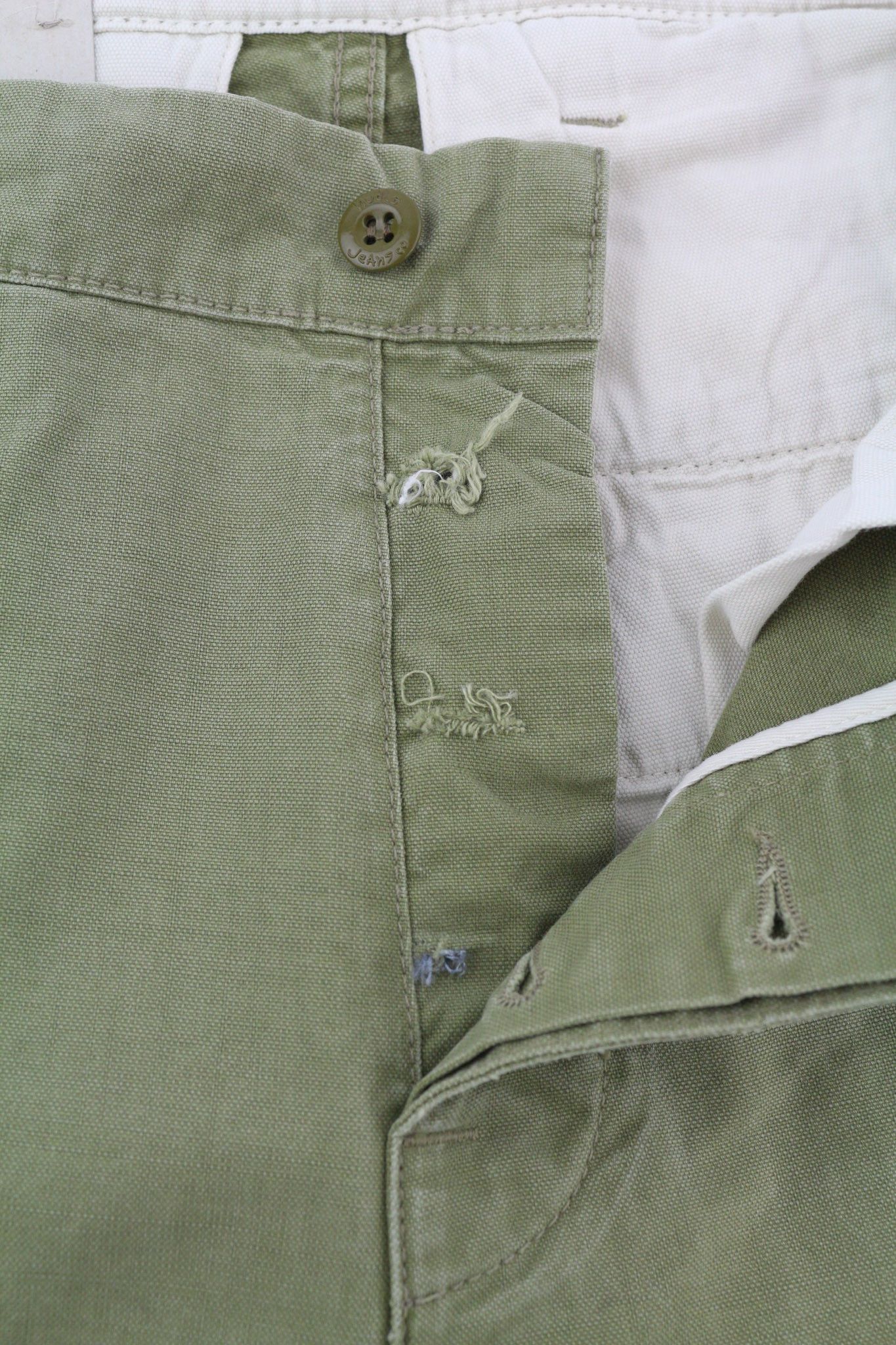 Nudie Jeans LOOSE ALVAR W28/L32 Beech Green Washed Jeans 82576 Size US 28 / EU 44 - 8 Thumbnail