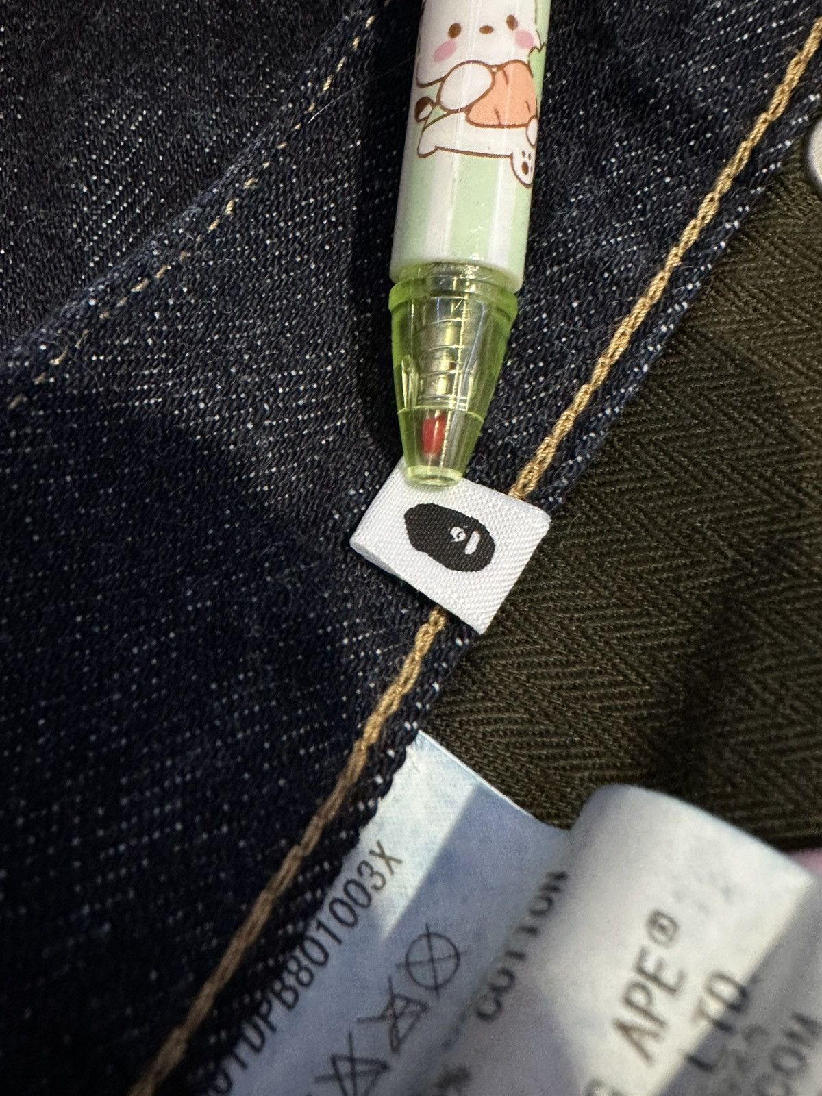 Bape BAPE Outline Camo Denim Jeans Size US 35 - 8 Thumbnail