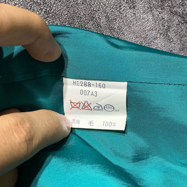 Yves Saint Laurent YSL Teal Short Skirt Size S-2506 Size 22" - 3 Thumbnail