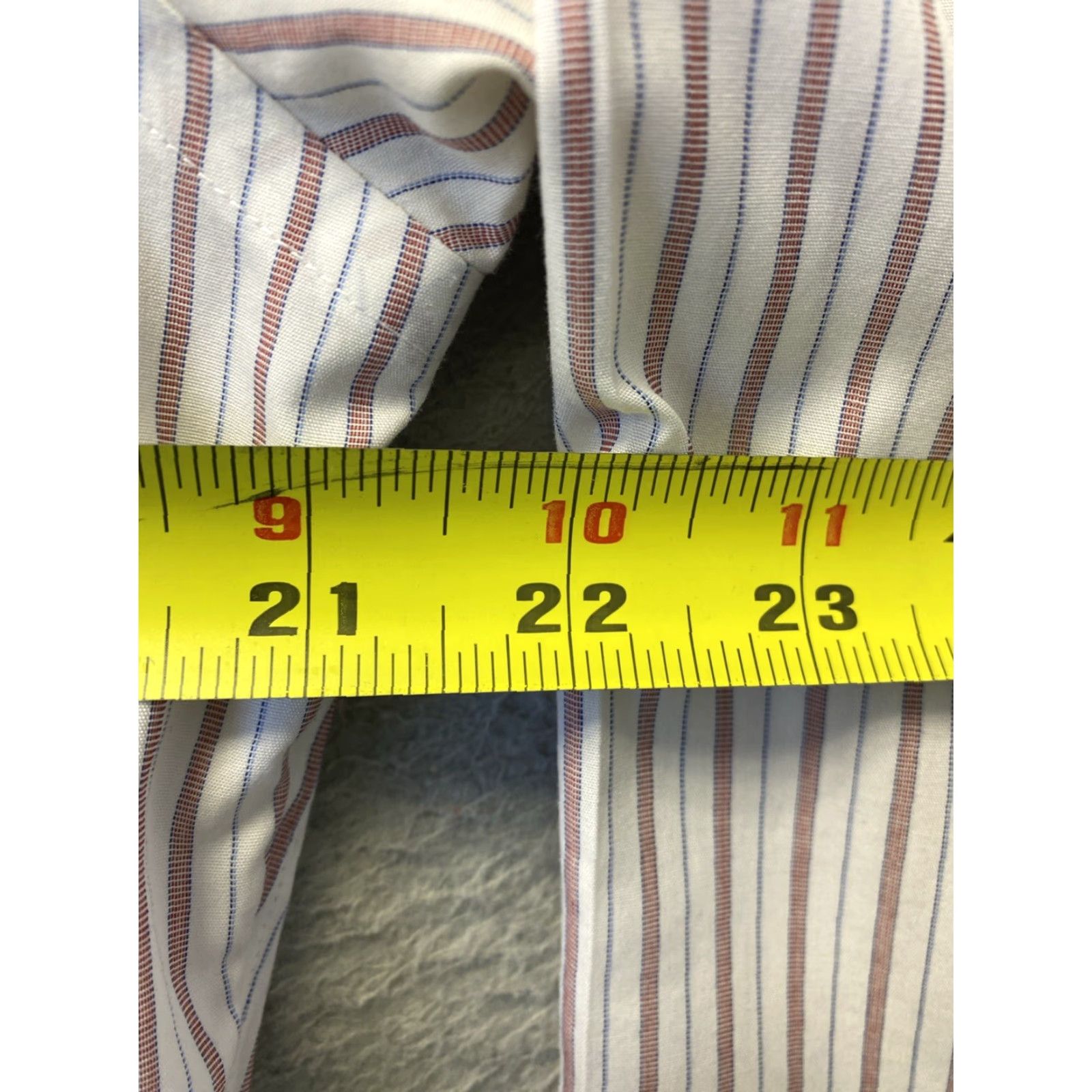 Brooks Brothers VINTAGE Brooks Brothers Shirt Mens 16 Long Sleeve Collared Button-up Classic Striped Cotton Red Bric 90s Mens Size US L / EU 52-54 / 3 - 5 Thumbnail