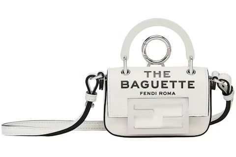 Fendi o1loc1c0824 Size: OS / Baguette Maxi Handle in White Size ONE SIZE - 1 Thumbnail