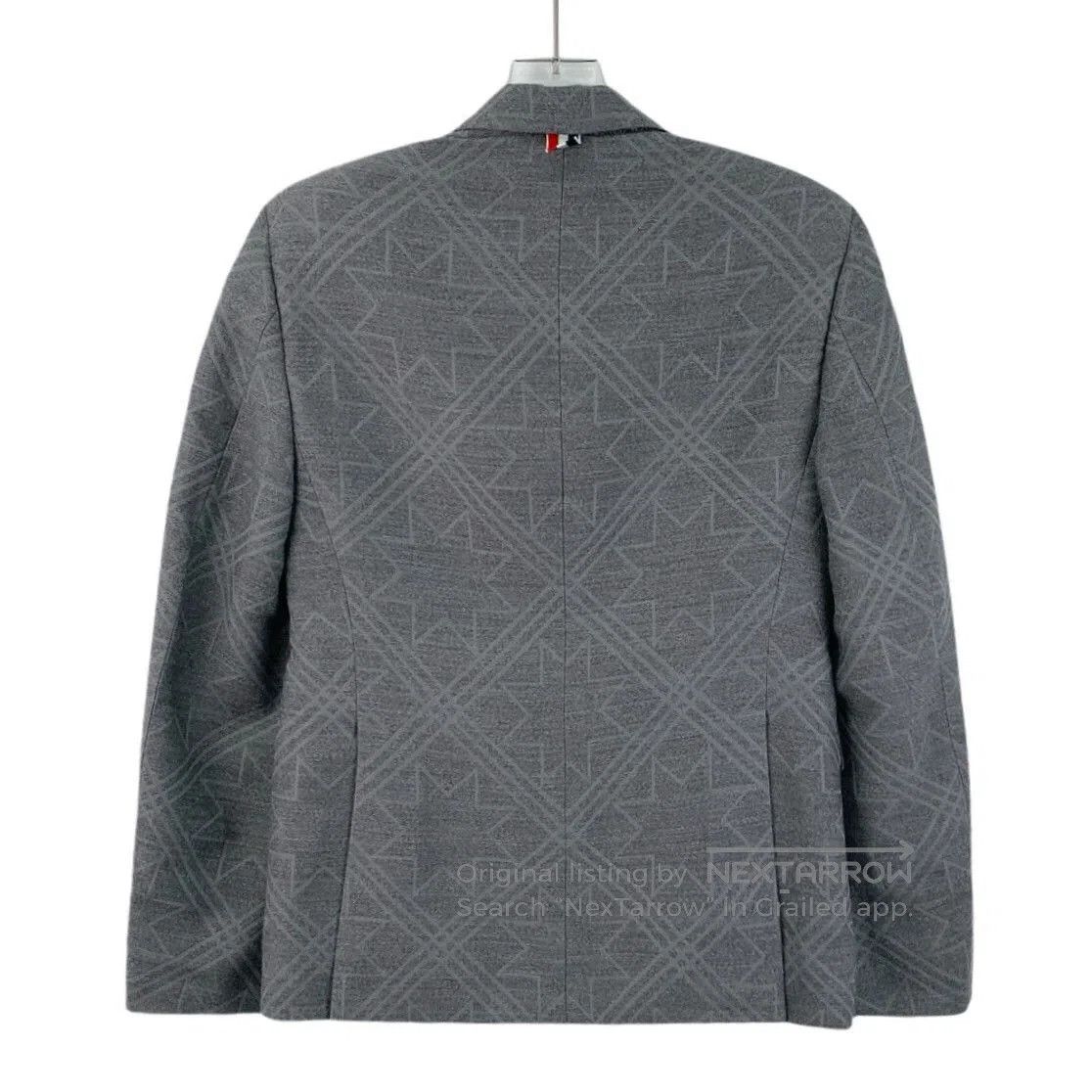 Thom Browne Gray Wool Single-Breasted Blazer. Size US XXS / EU 40 - 2 Thumbnail