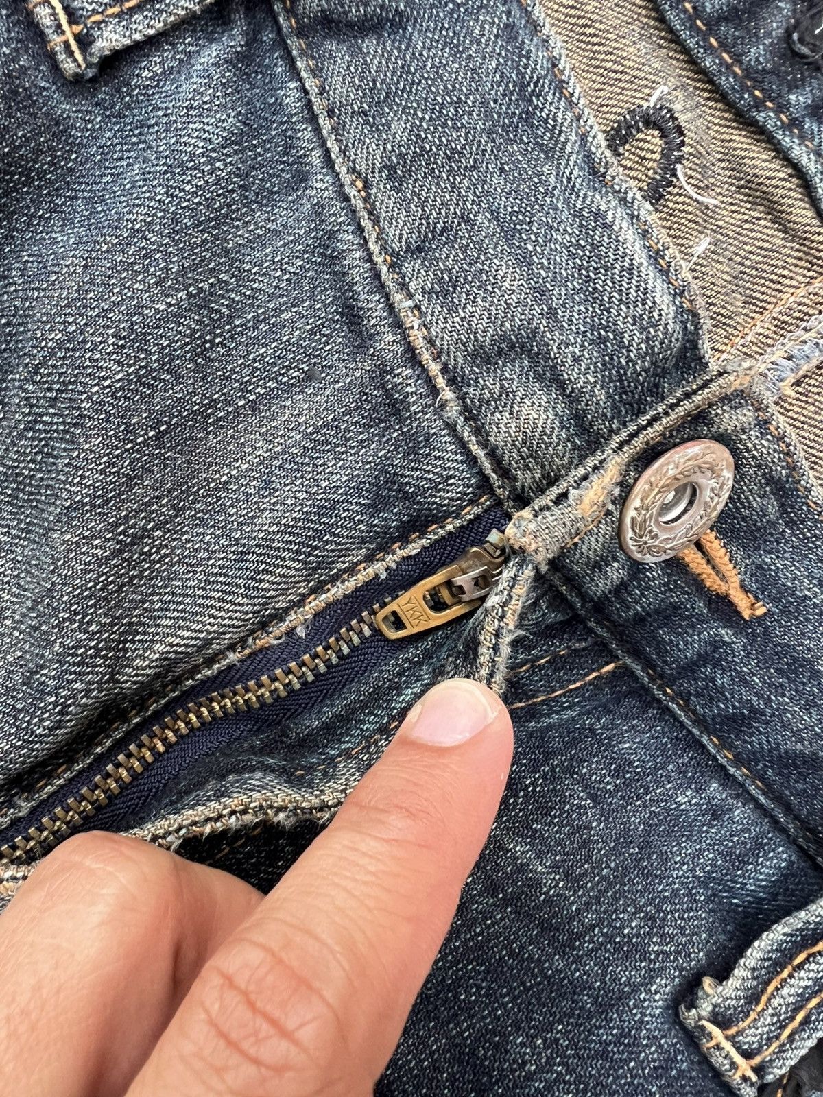 If Six Was Nine Japanese Brand Oririn Claw Jean Size US 35 - 12 Thumbnail