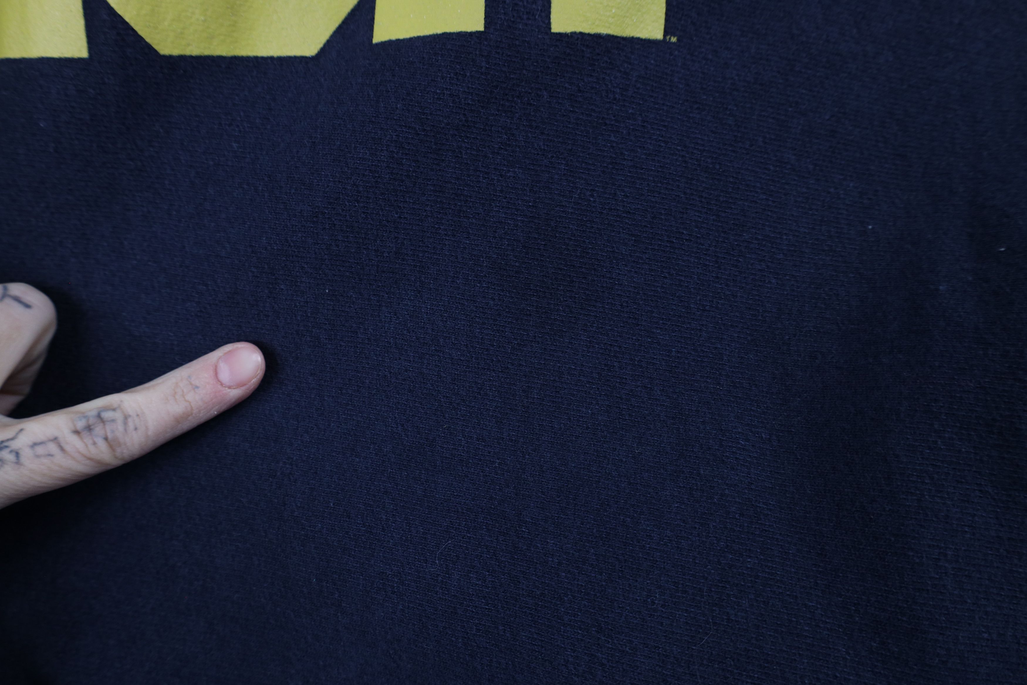 Vintage Vintage 90s Reverse Dame University Sweatshirt Blue Irish Size US XXL / EU 58 / 5 - 7 Thumbnail