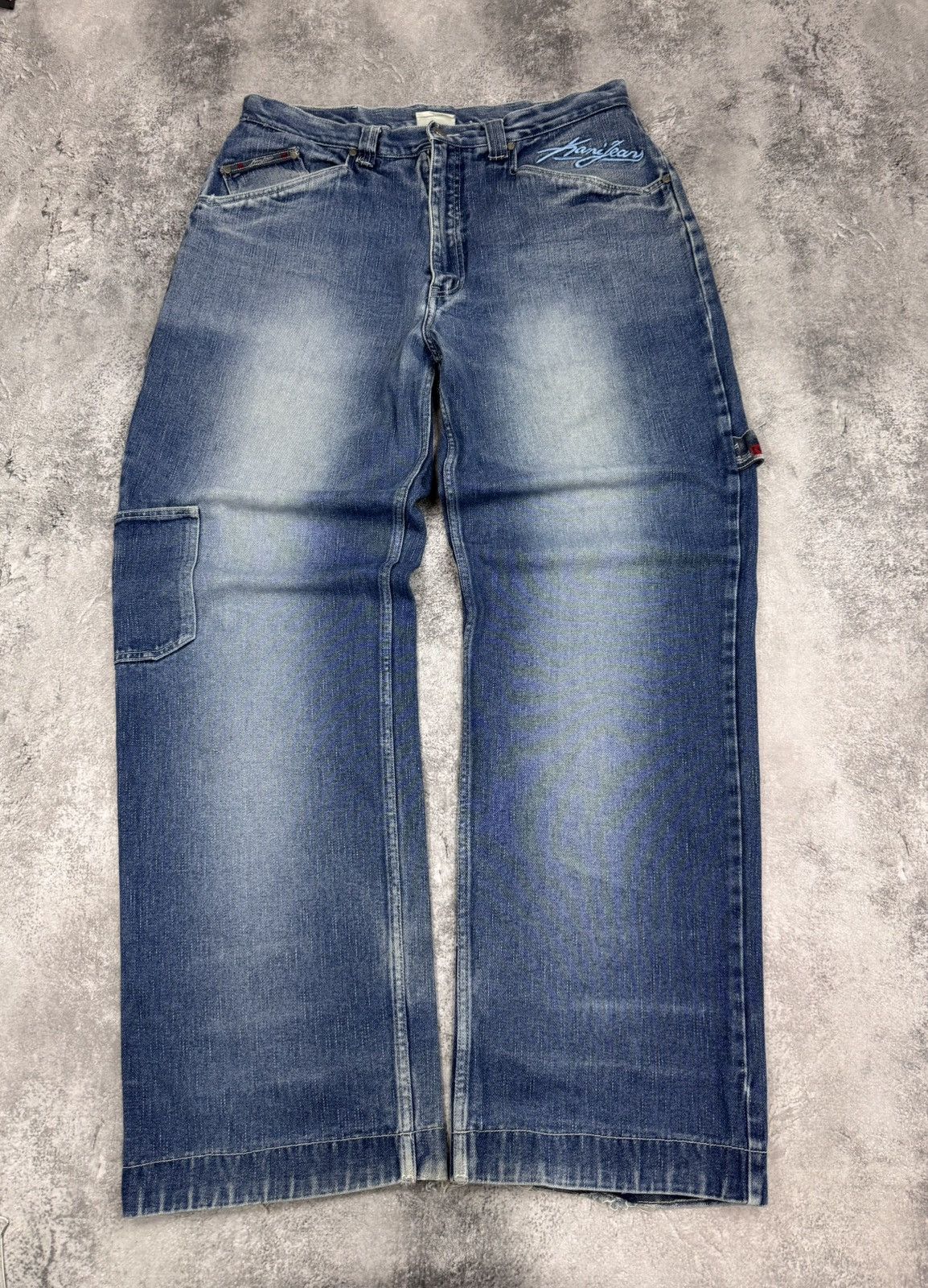 Karl Kani Karl Kani Texas Vintage Men’s Jeans Grey Cotton Size 36 Size US 36 / EU 52 - 7 Thumbnail