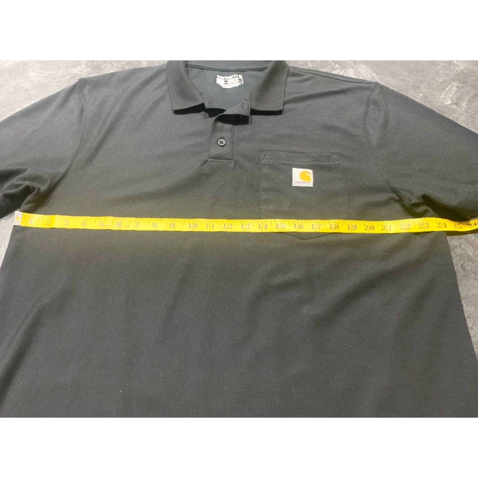 Carhartt Carhartt Polo Shirt Men L Black Pocket Short Sleeve Loose Fit Stretch TK0570-M Size US L / EU 52-54 / 3 - 7 Thumbnail