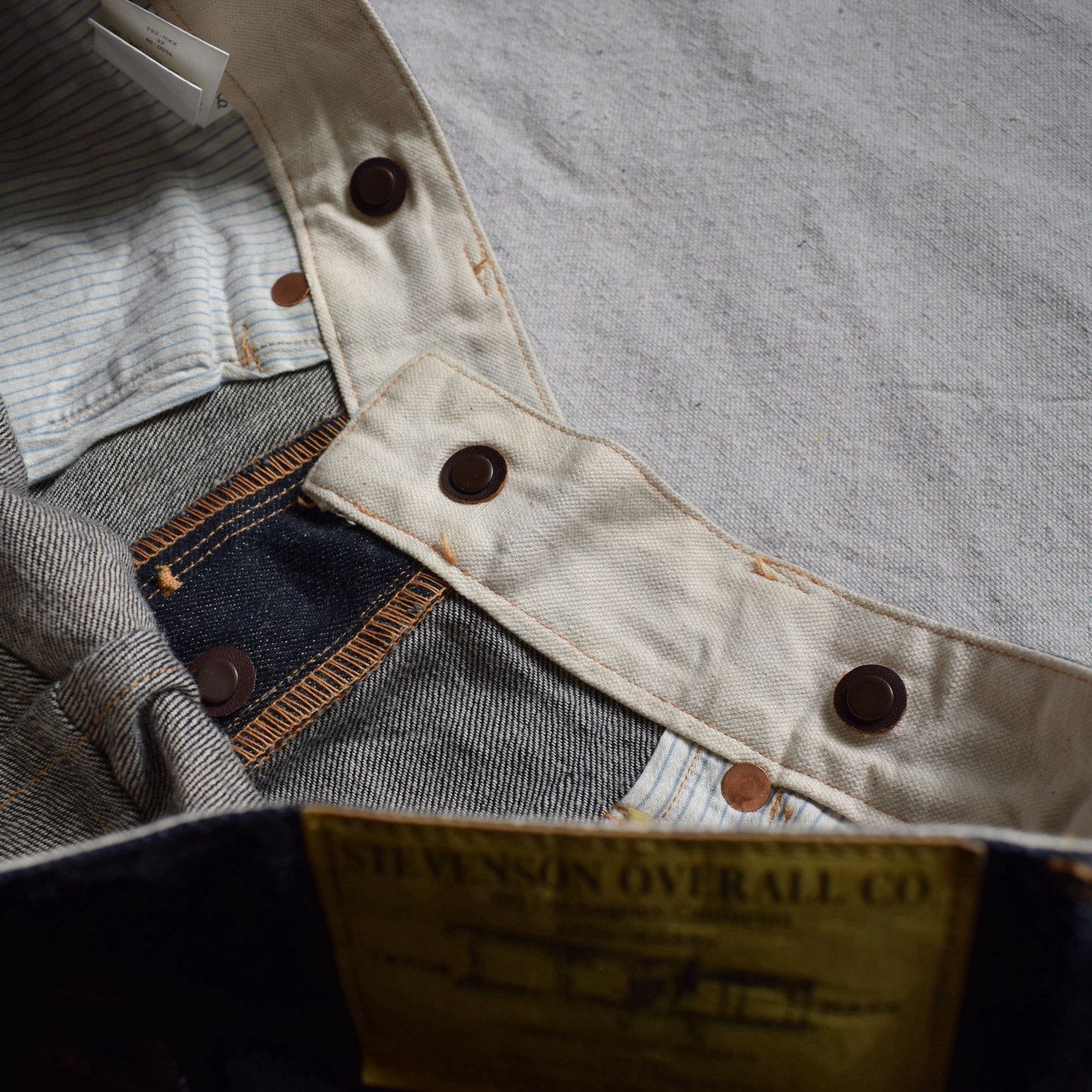 Stevenson Overall Co. 1930's Denim Waist Overalls - Stevenson Overall Co. - Sz 32 Size US 32 / EU 48 - 8 Thumbnail