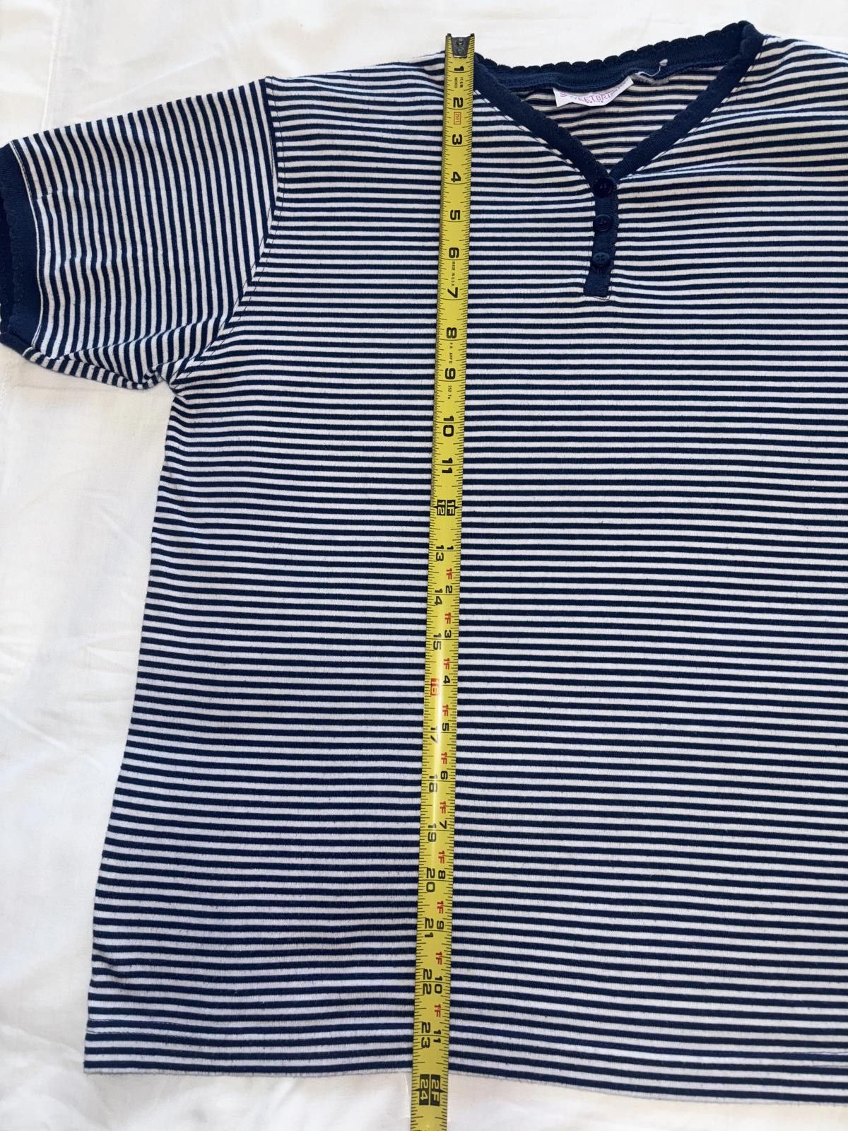 Designer Vintage Sweetbriar Petite Striped Tee - Navy and White Size M / US 6-8 / IT 42-44 - 5 Thumbnail