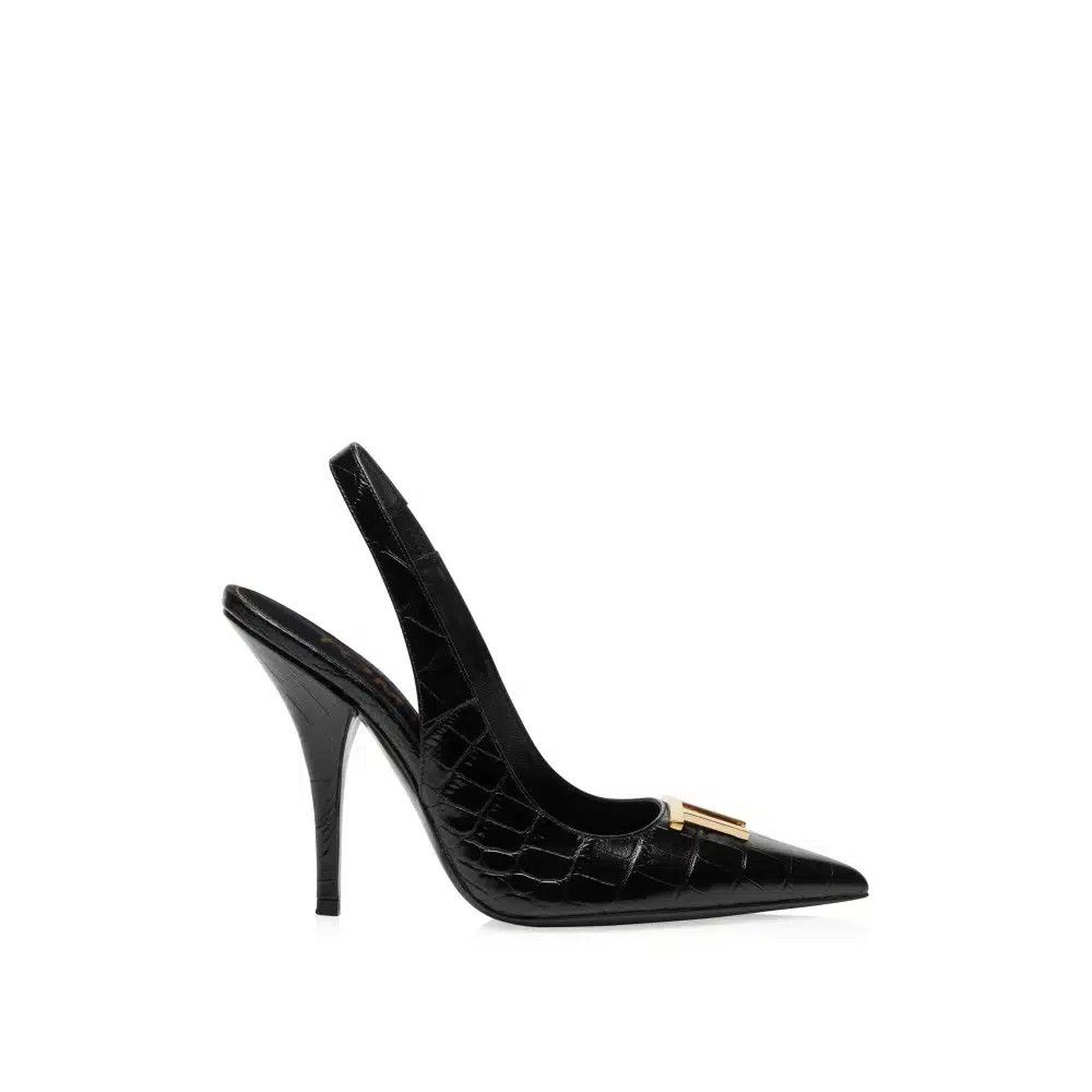 Tom Ford o1loc1c1024 W3165 Slingback Pumps in Black Size US 9 / IT 39 - 1 Thumbnail