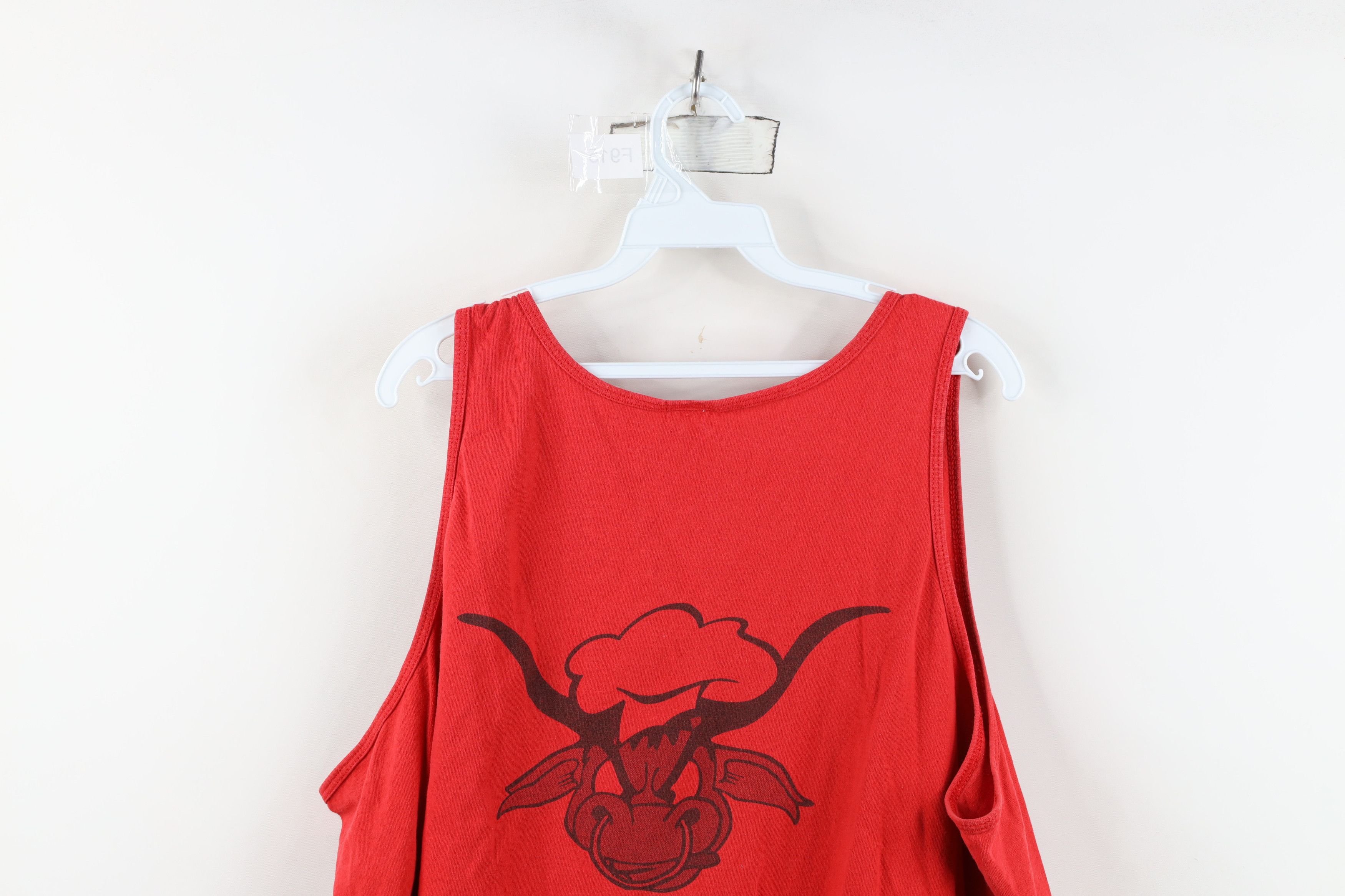 Vintage Vintage 90s Spell Got Meat Carnivore Tank Top T-Shirt Red Size US XXL / EU 58 / 5 - 13 Thumbnail