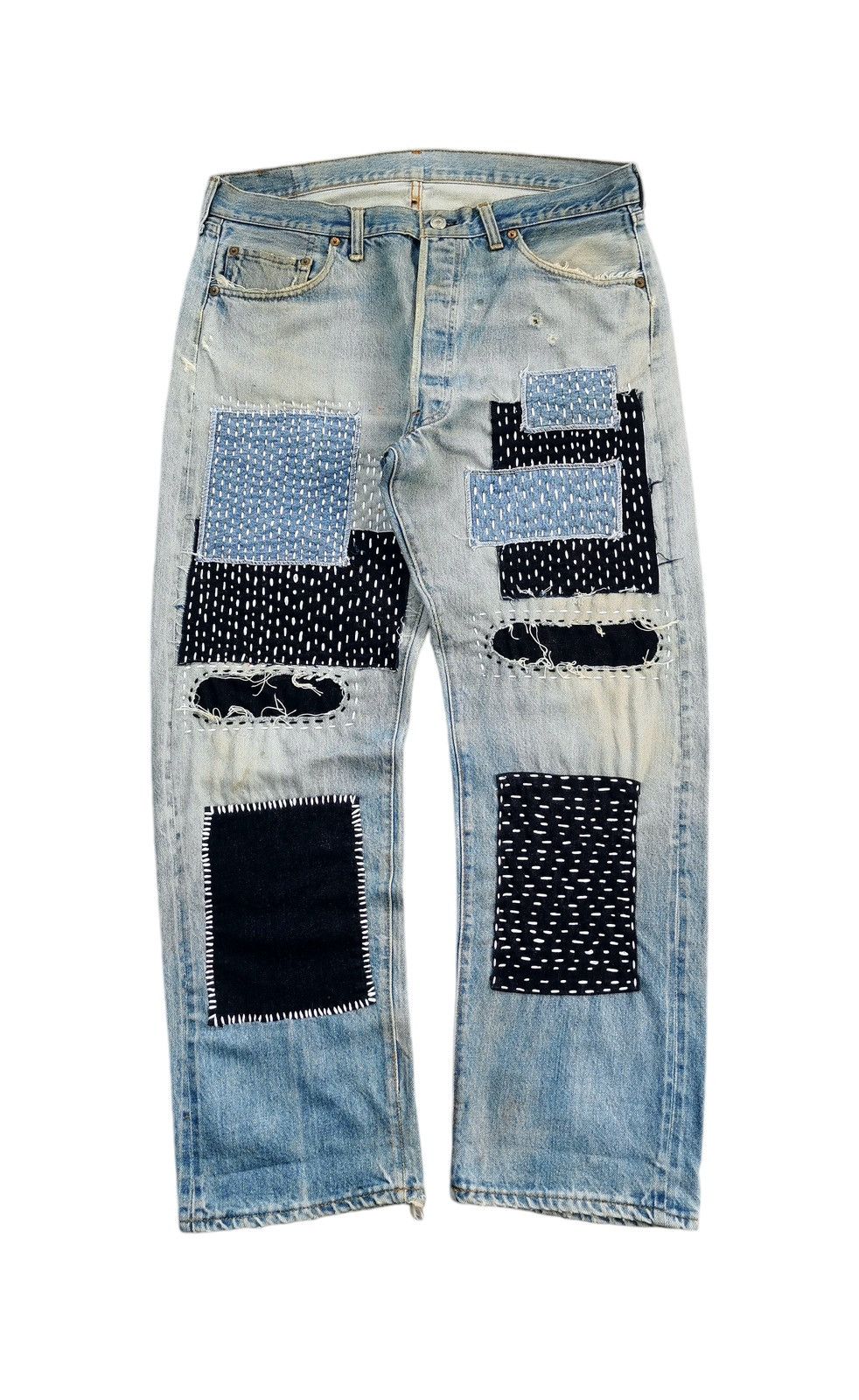 Levi's 80s Vintage Levis 501 Selvedge Rindem Top Button2 Size US 36 / EU 52 - 3 Thumbnail