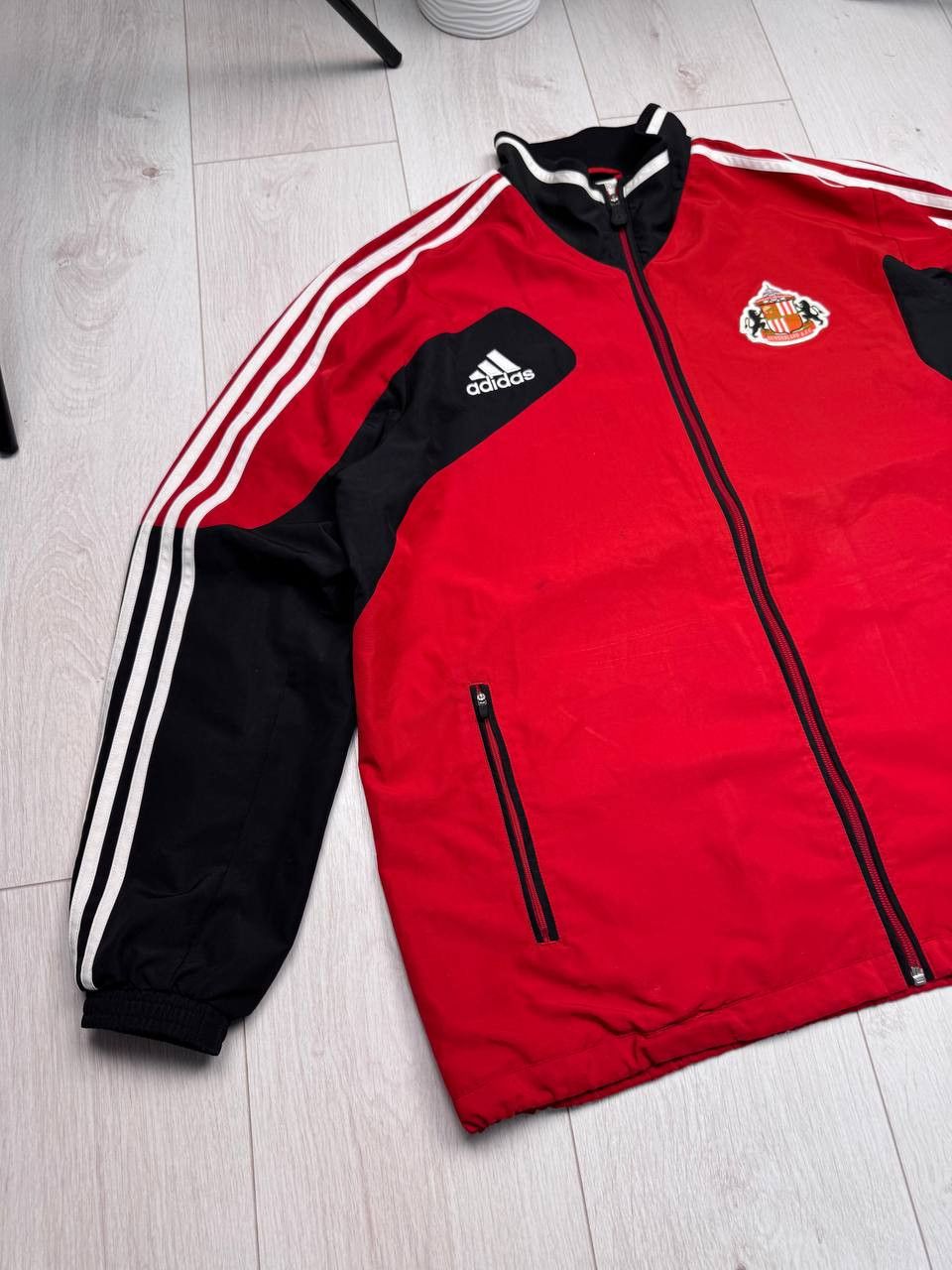 Adidas × Vintage Vintage Adidas Sunderland Training Tracksuit Top 2012 Size US XL / EU 56 / 4 - 2 Thumbnail