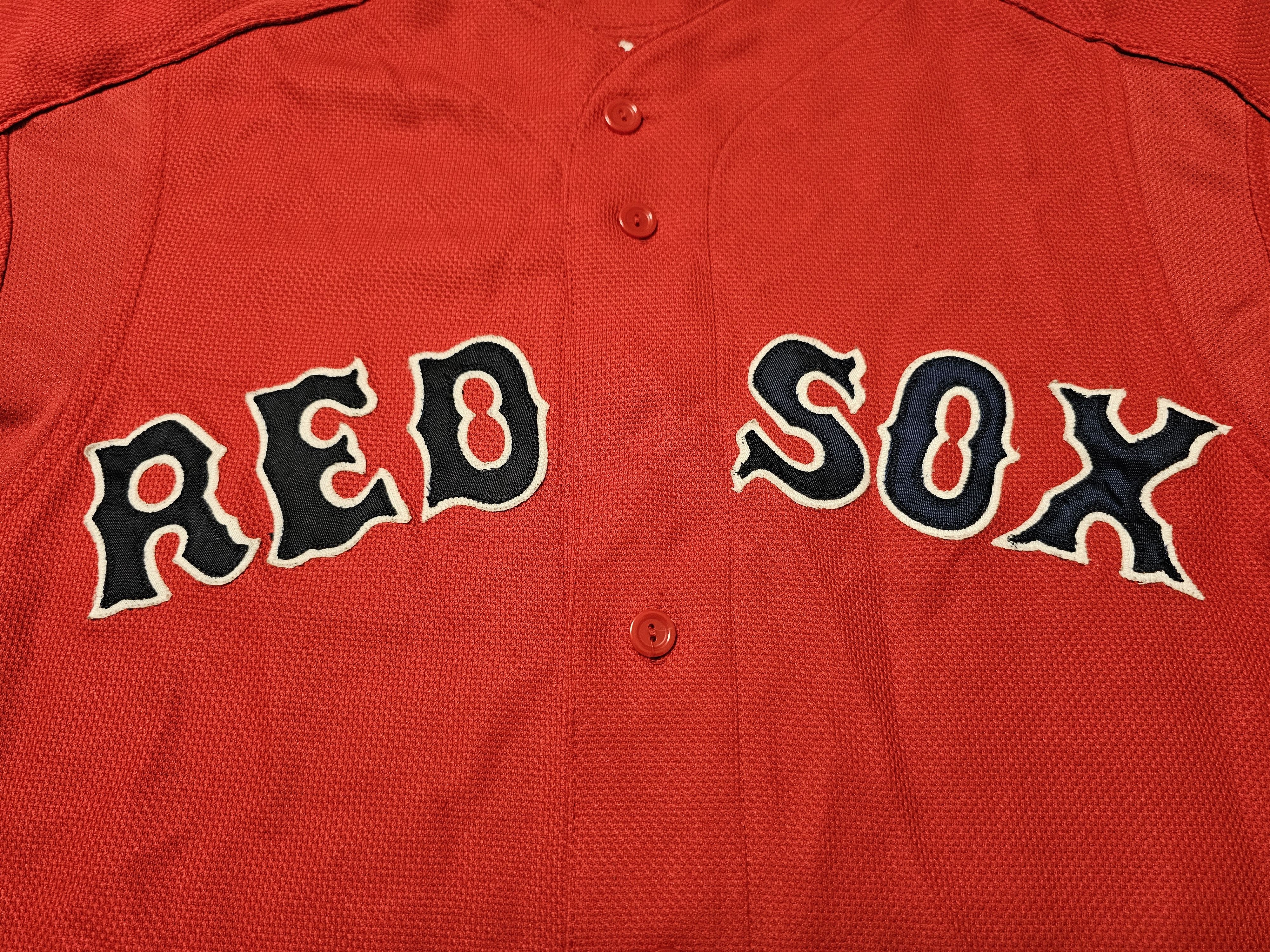 Majestic × Vintage BOSTON RED SOX VINTAGE JERSEY MAJESTIC RED BASEBALL JERSEY Size US L / EU 52-54 / 3 - 3 Thumbnail