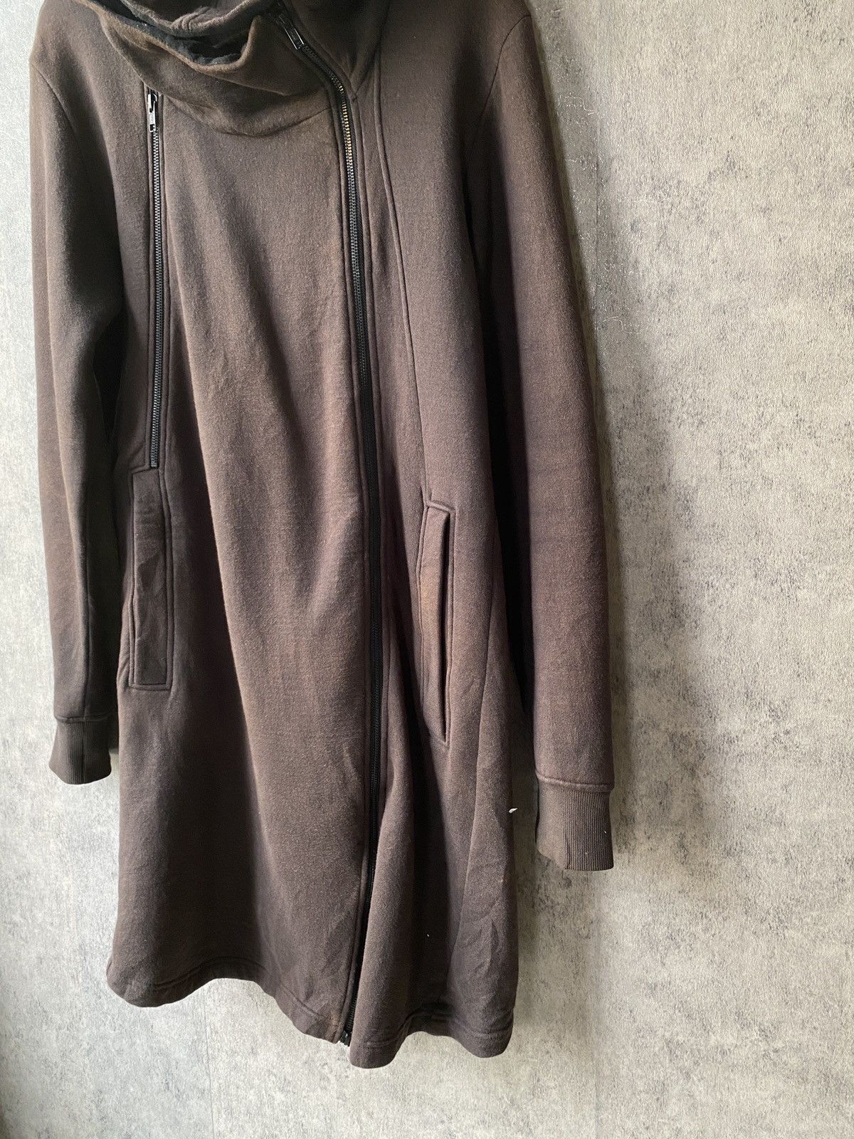 Helmut Lang Helmut Lang Body Elongated Zip SWS Faded Black Hoodie Size US S / EU 44-46 / 1 - 8 Thumbnail
