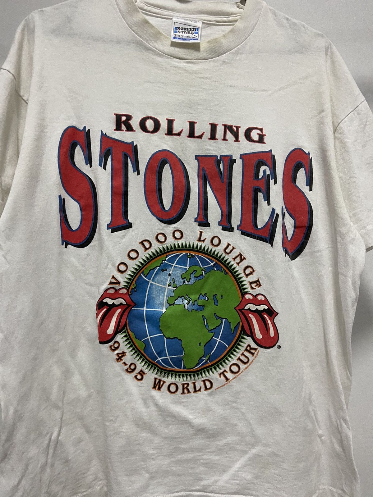 Band Tees × The Rolling Stones × Vintage The Rolling Stones world voodoo lounge tour 1994 - 1995 Size US L / EU 52-54 / 3 - 3 Thumbnail