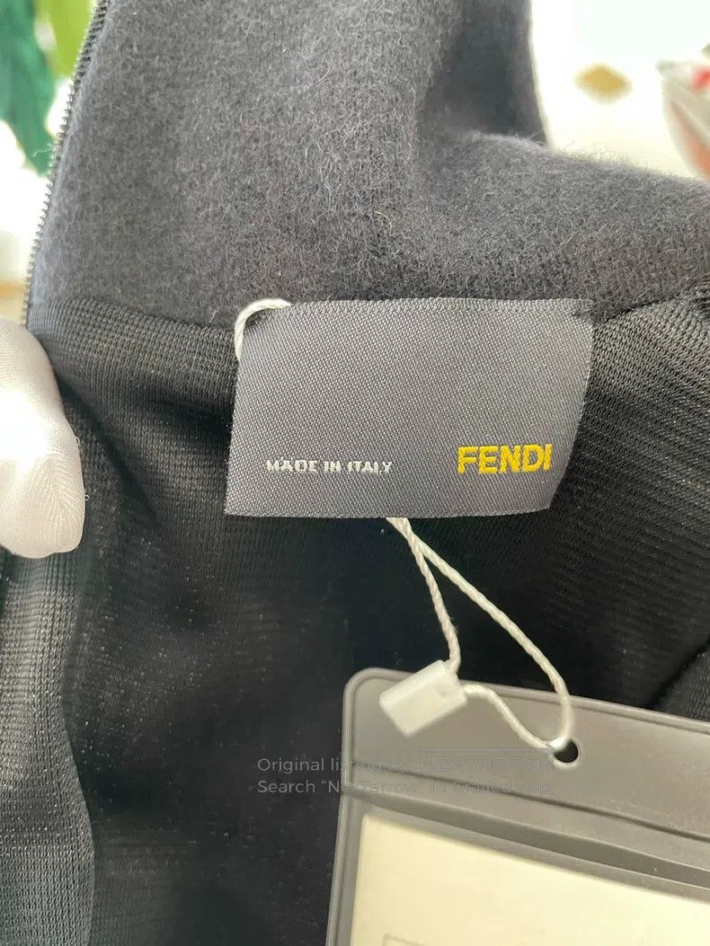 Fendi Fendi Black wool high neck dress Size S / US 4 / IT 40 - 3 Thumbnail