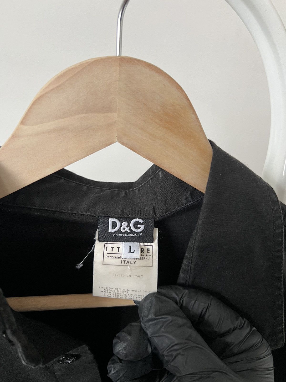 Dolce & Gabbana × Vintage Vintage Dolce Gabbana Shirt Logo Rare Black Size L Old Money Size US L / EU 52-54 / 3 - 6 Thumbnail