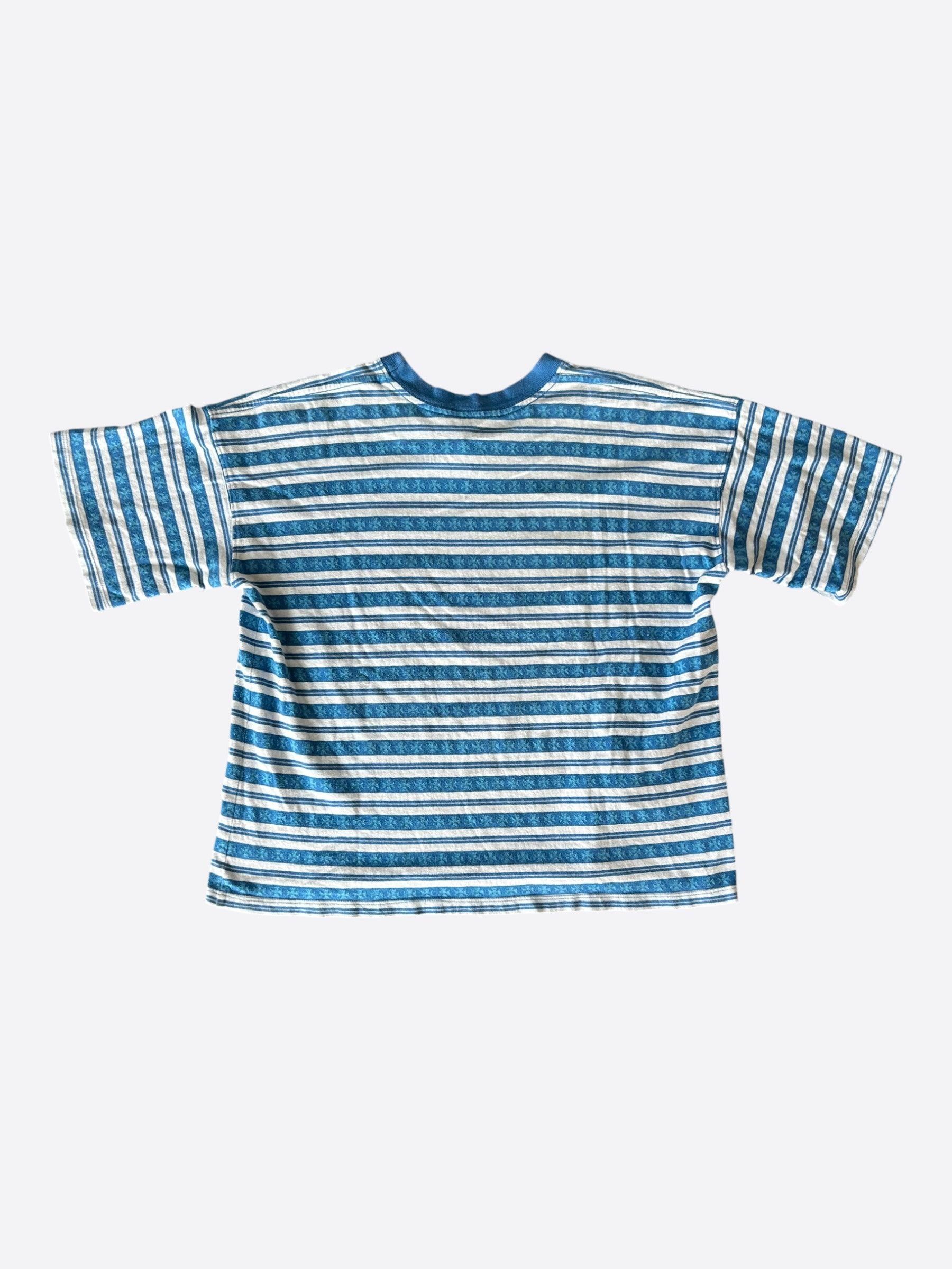 Chrome Hearts Chrome Hearts Blue & White Striped T-Shirt Size US S / EU 44-46 / 1 - 2 Thumbnail