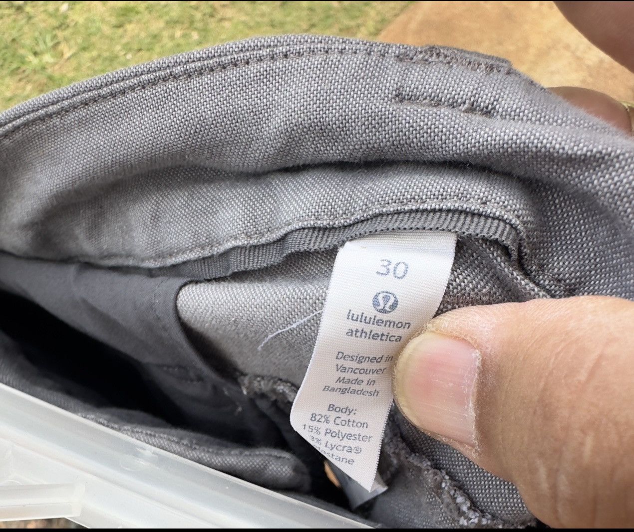 Lululemon PreOwned Lululemon Chino Shorts Gray Men's 30 Size US 30 / EU 46 - 4 Thumbnail