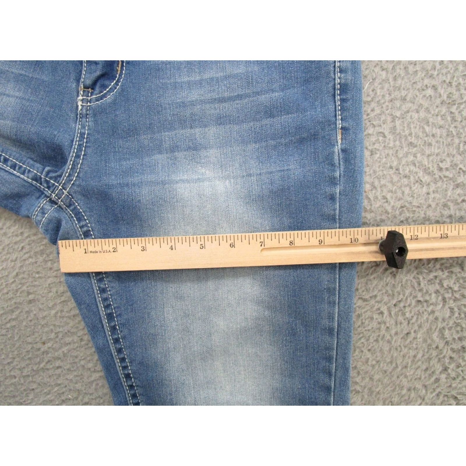 Vintage Love Nation Jeans Women's Size 8 Blue Ankle Cropped Stretch Pocket Thick Stitch Size 30" / US 8 / IT 44 - 7 Thumbnail