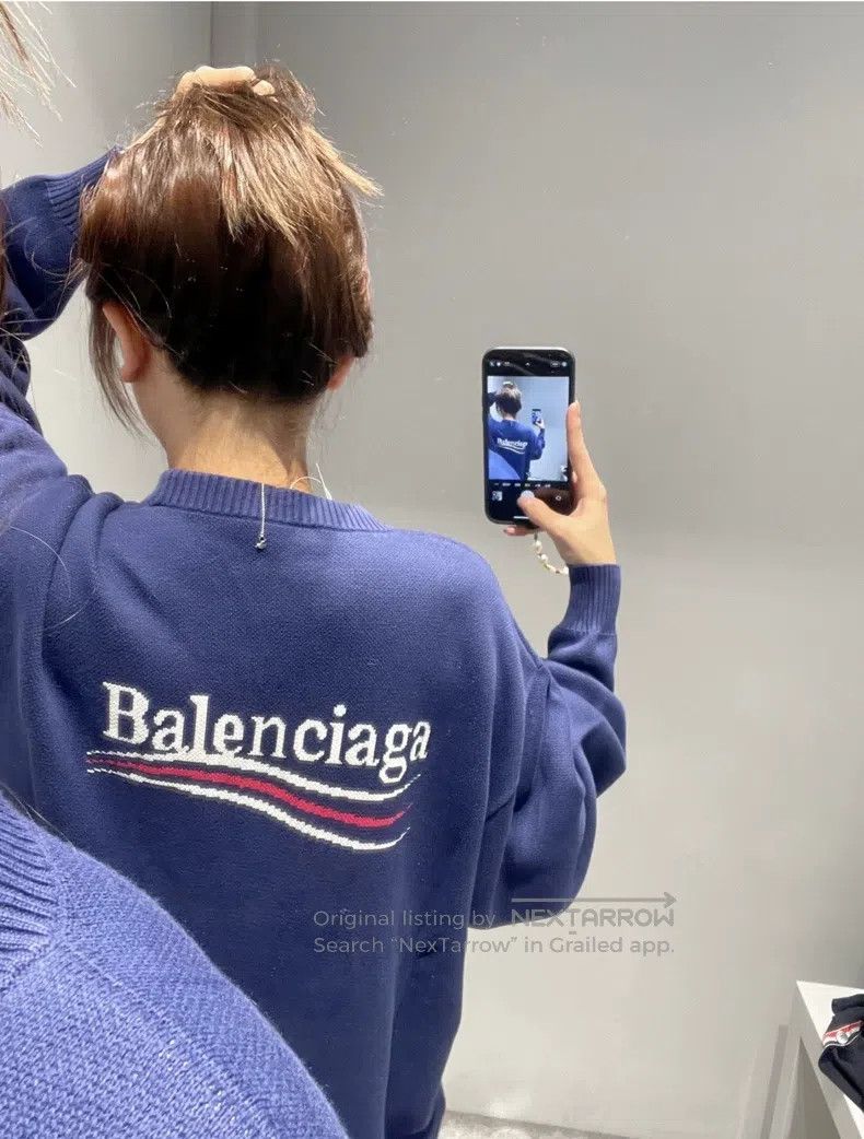 Balenciaga Balenciaga Lavender and purple front and back floral wave Size US L / EU 52-54 / 3 - 7 Thumbnail