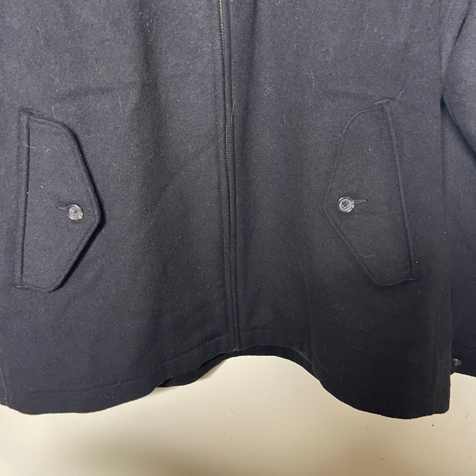 Polo Ralph Lauren VTG Polo Ralph Lauren Wool Coat Jacket Black Full Zip Size L Size US L / EU 52-54 / 3 - 8 Thumbnail