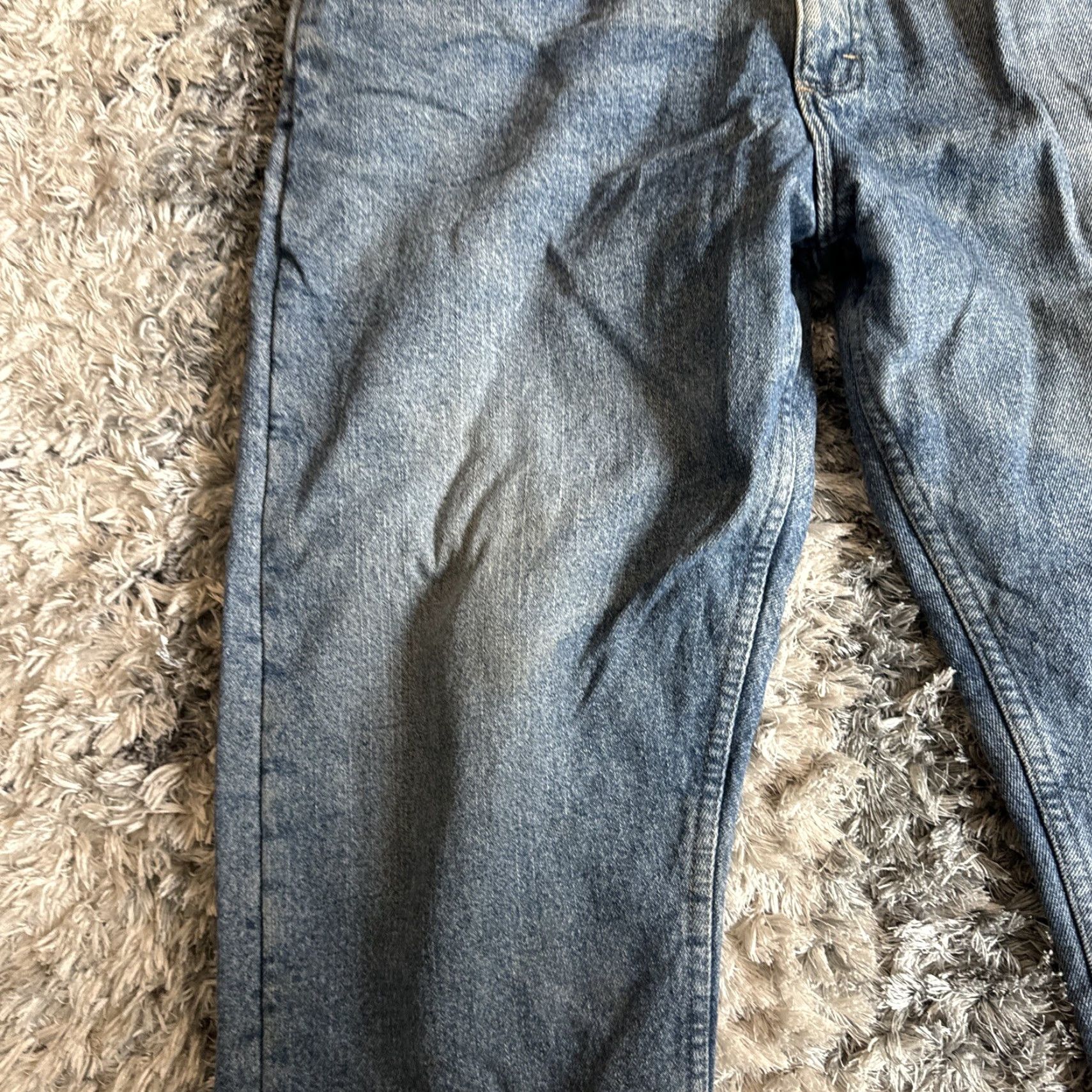 Wrangler Wrangler Jeans Men Blue Denim 36x30 Relaxed Fit Light Wash Casual Wear Straight Denim Fabric 28 Inseam Mens Size US 36 / EU 52 - 3 Thumbnail