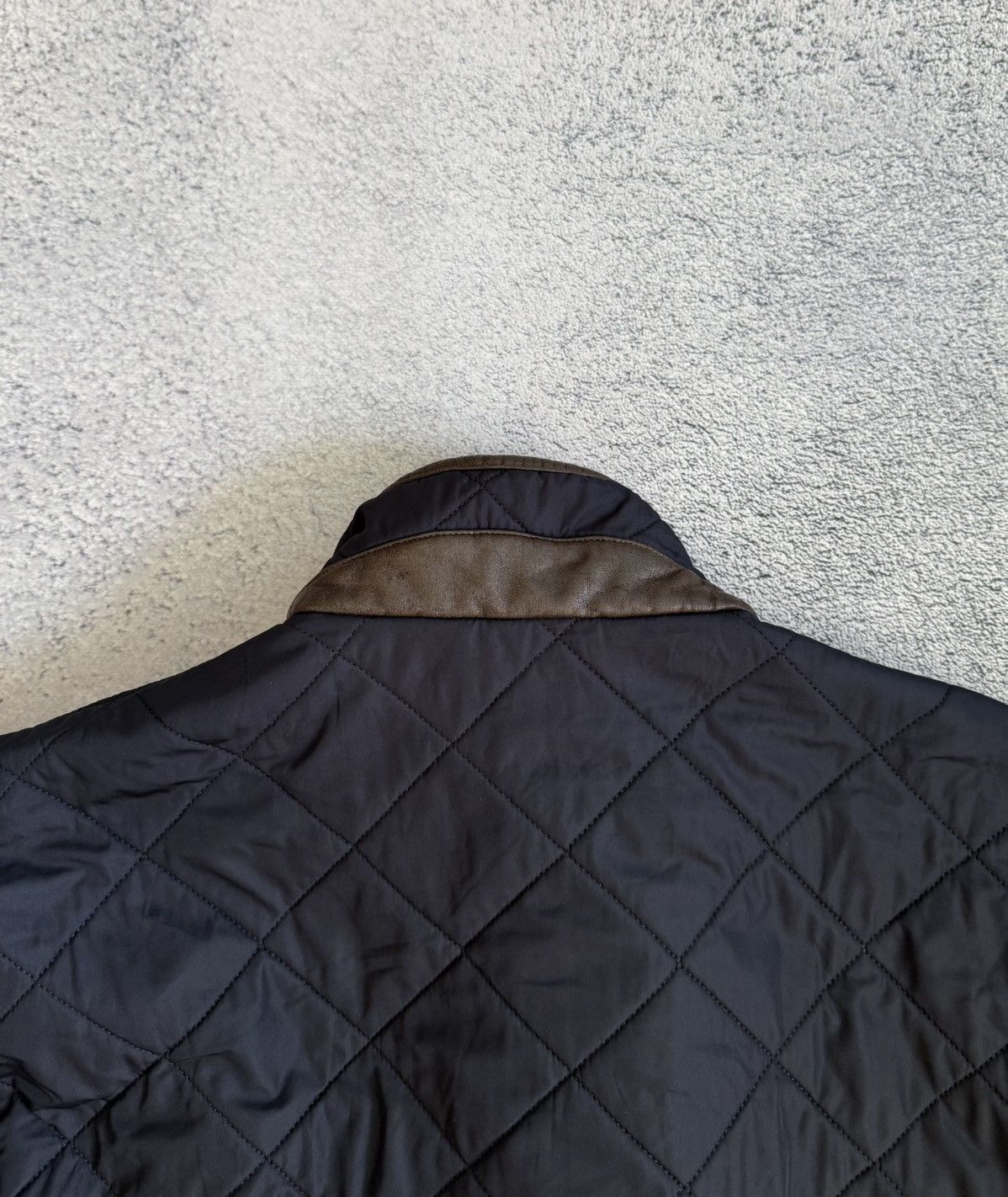 Barbour Barbour Powell Quilted Jacket Men S Black Brown Trim Classic Size US S / EU 44-46 / 1 - 10 Thumbnail