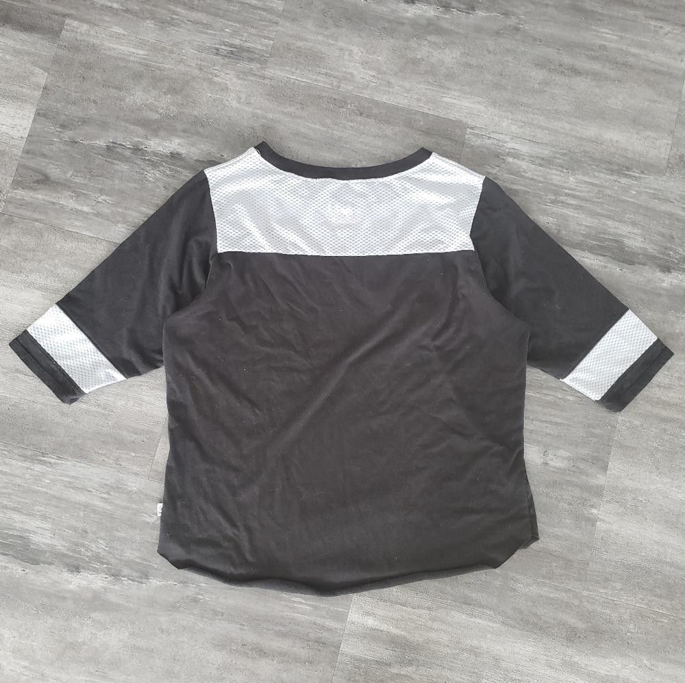 NFL Black Silver NFL Las Vegas Raiders 3/4 Sleeve Size L / US 10 / IT 46 - 2 Thumbnail