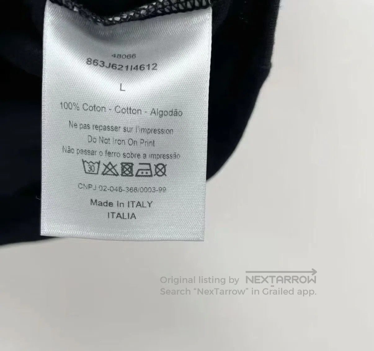 Dior Black Paris Graphic Short Sleeve T. Size US L / EU 52-54 / 3 - 6 Thumbnail